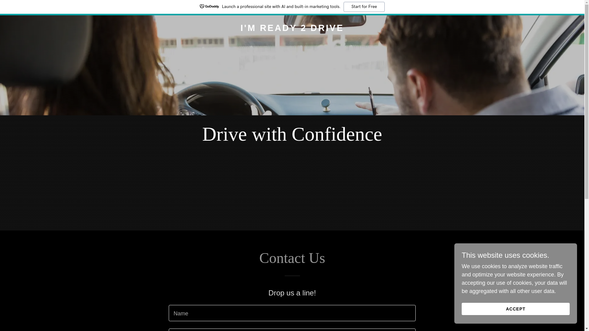 website screenshot of https://imready2drive.com/
