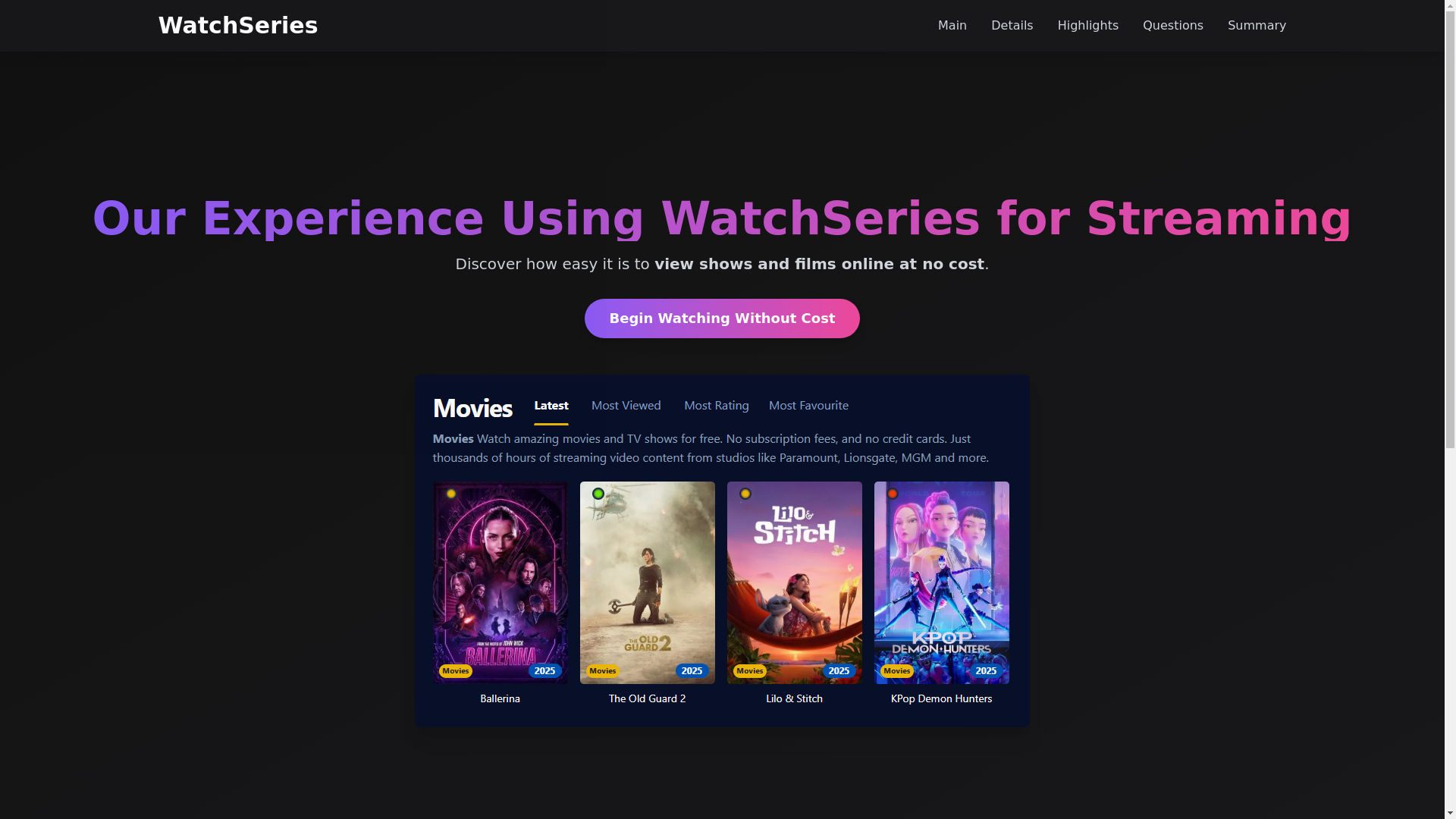 website screenshot of https://watchseries-frow.pages.dev/