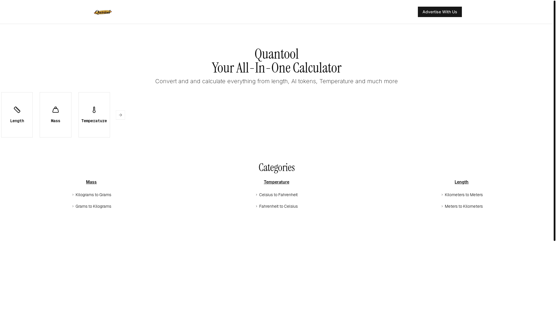 website screenshot of https://quantool.pro/