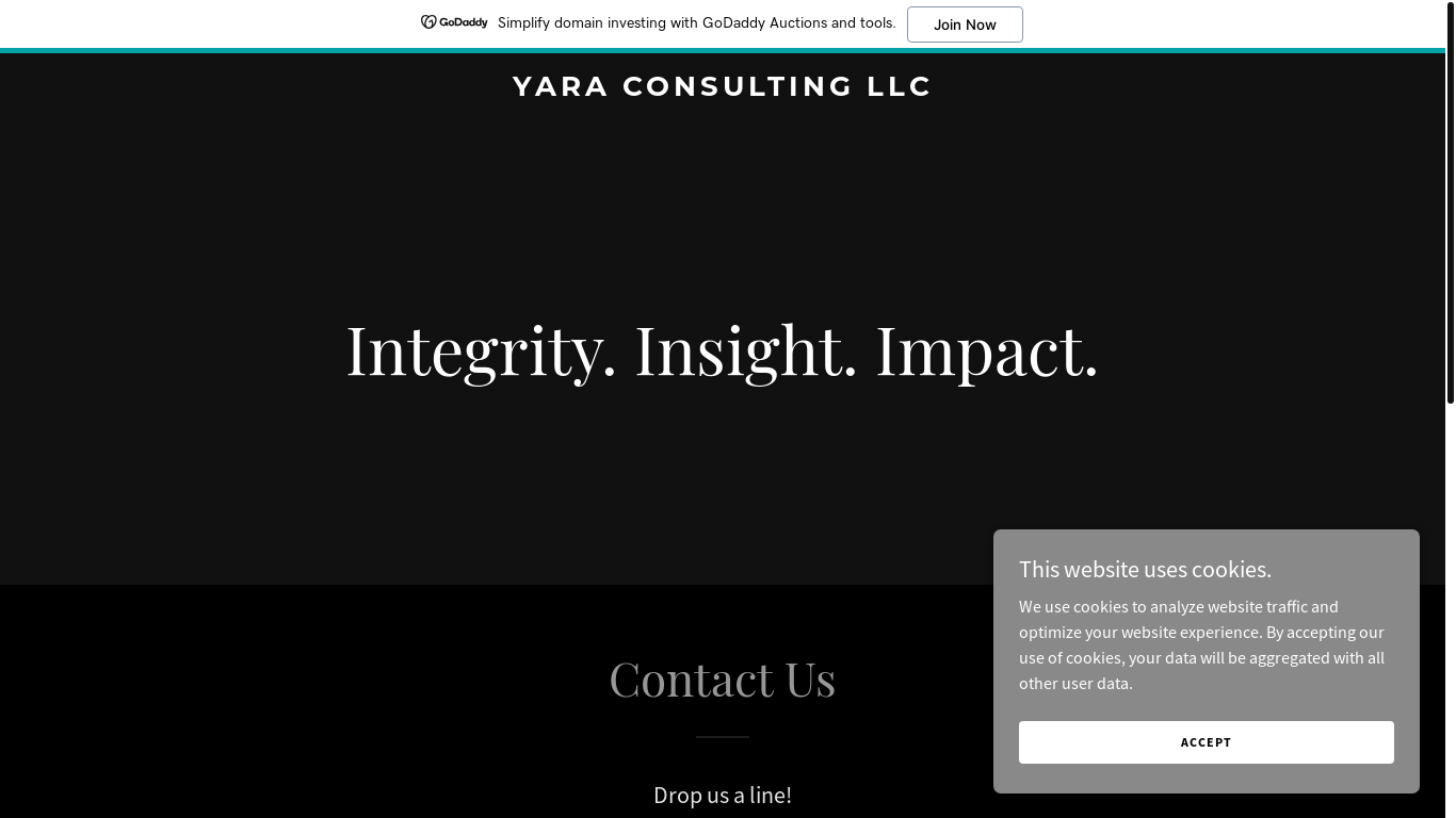 website screenshot of https://yaraconsultingllc.com/