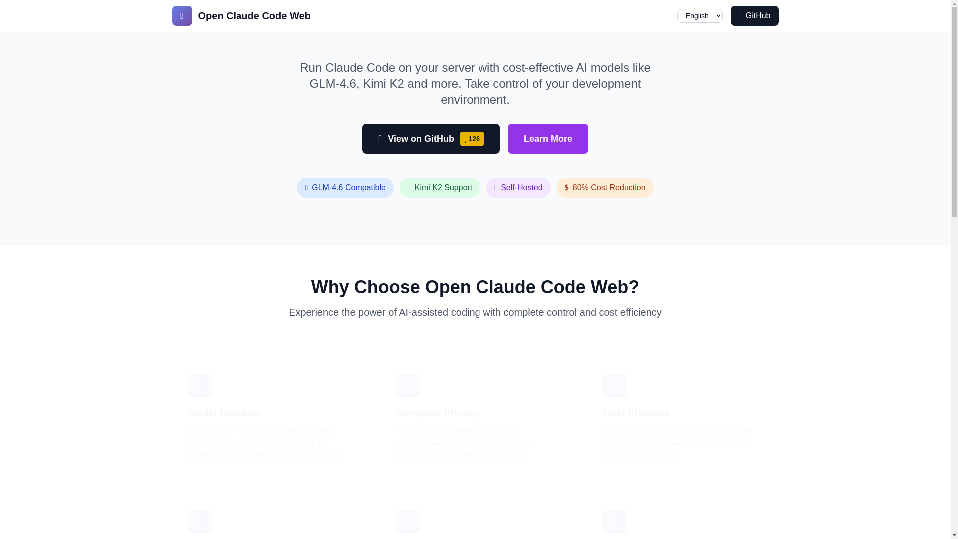 website screenshot of https://openclaudecodeweb.com/