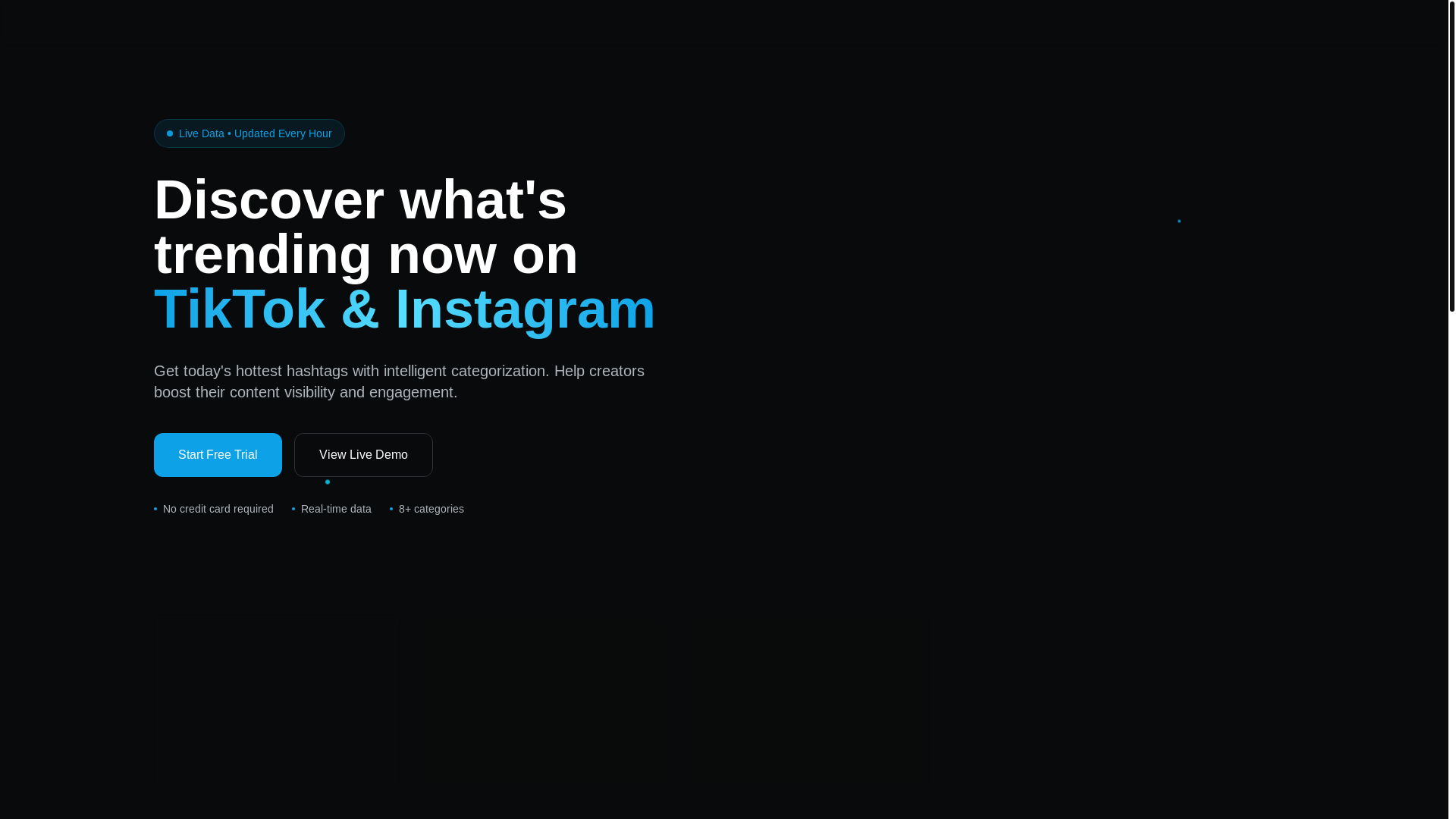 website screenshot of https://hashtagstrending.fashion/