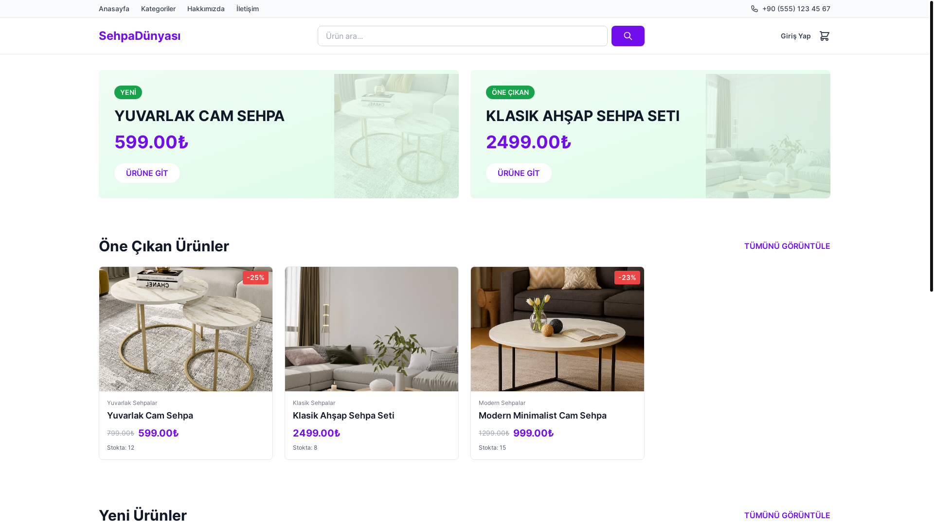website screenshot of https://sehpadunyasi.net/