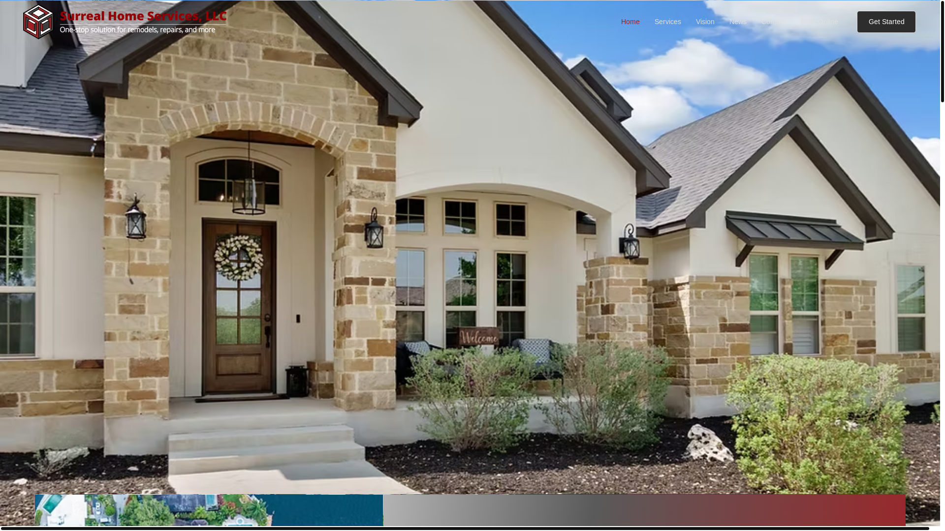 website screenshot of https://surrealhomeservices.com/