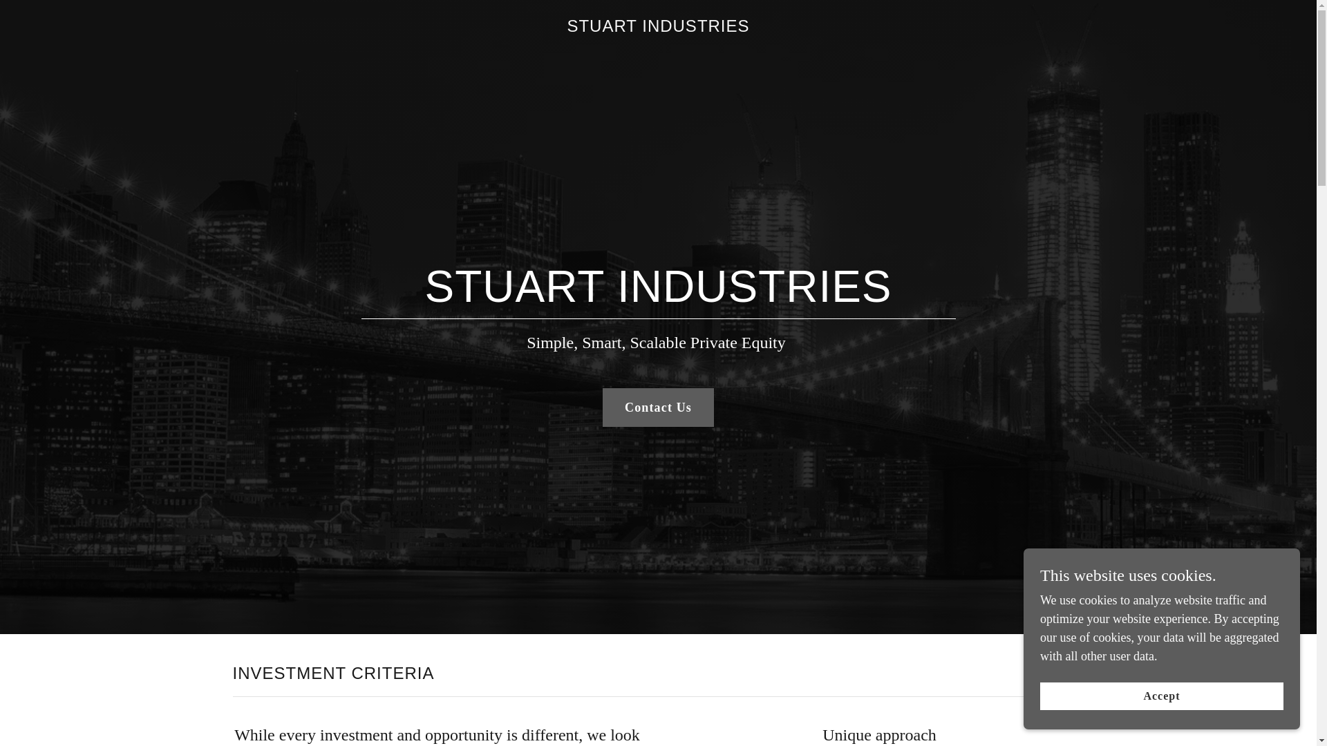 website screenshot of https://thestuartacquisitionpartner.com/