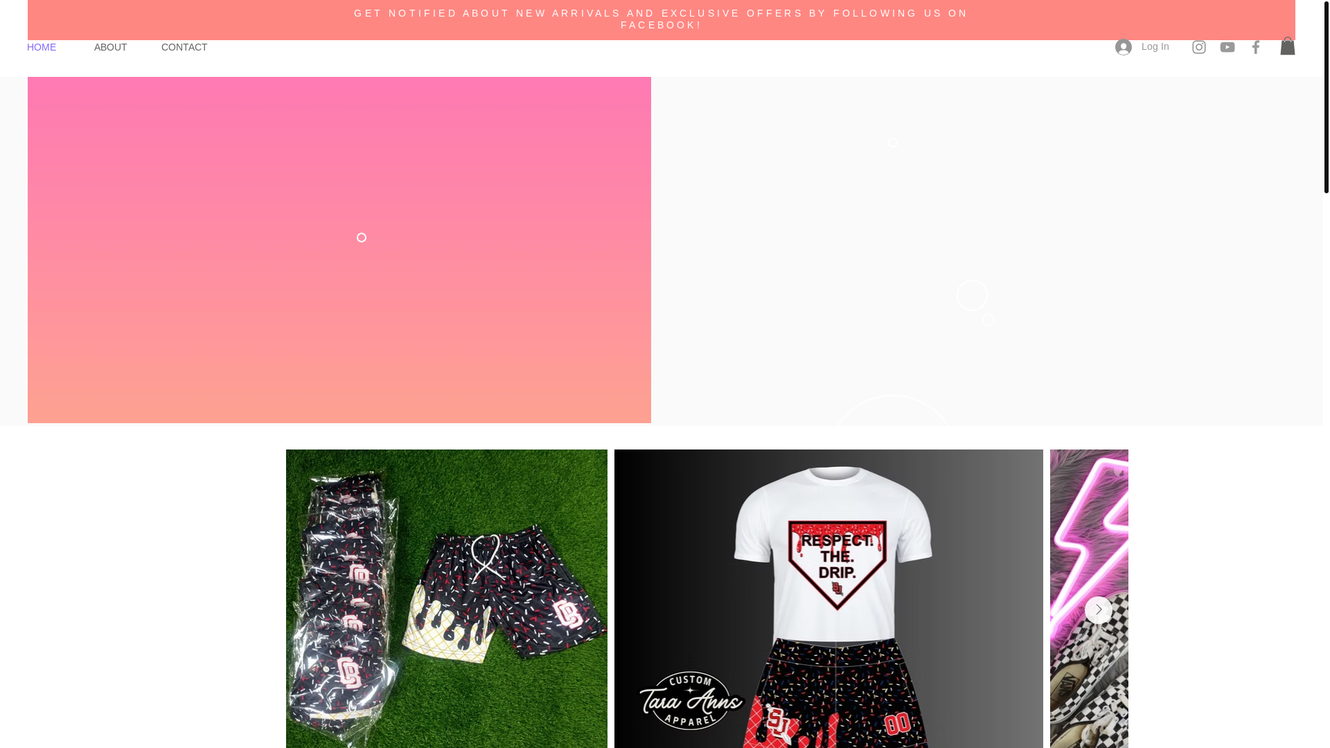 website screenshot of https://taracustomapparel.com/