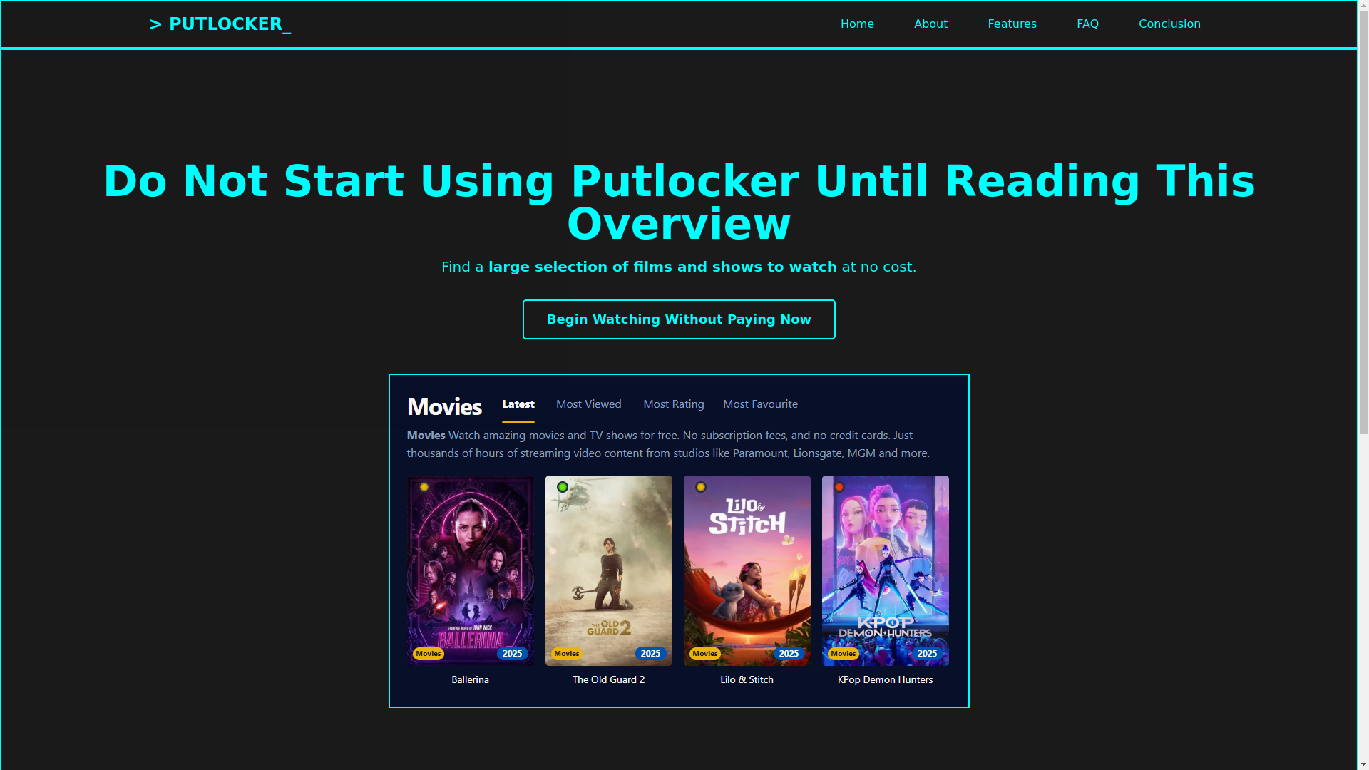 website screenshot of https://putlocker-1lh3.pages.dev/