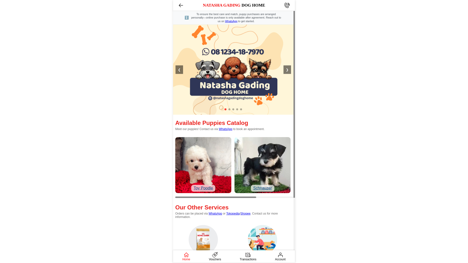 website screenshot of https://natasha-gading-kennel.pages.dev/