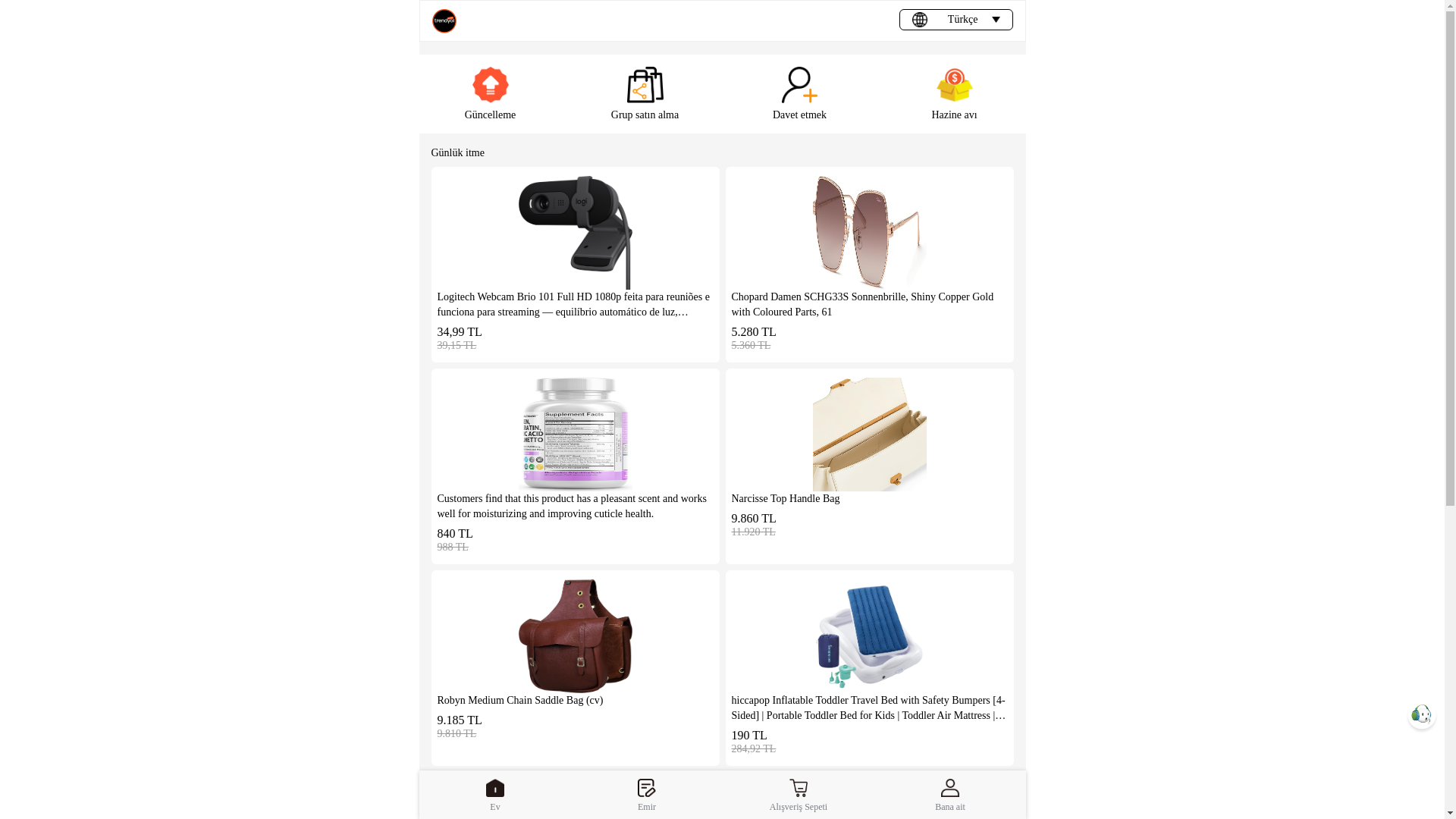 website screenshot of https://aatrendyol.shop/