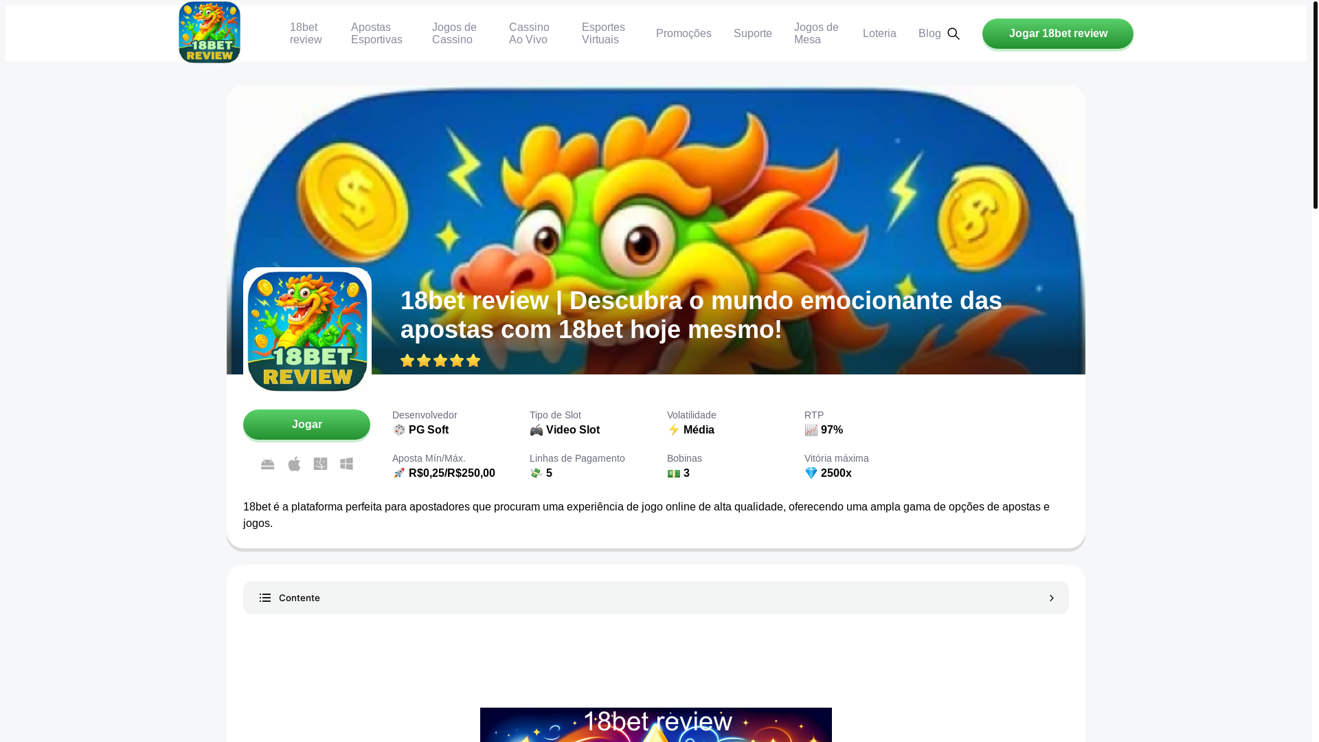 website screenshot of https://18betreview.com/