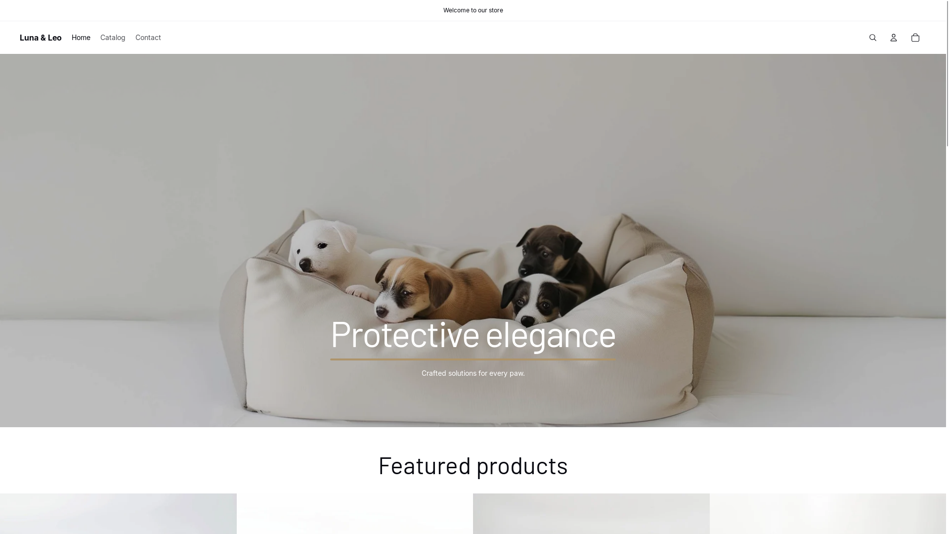 website screenshot of https://lunaleo.nl/