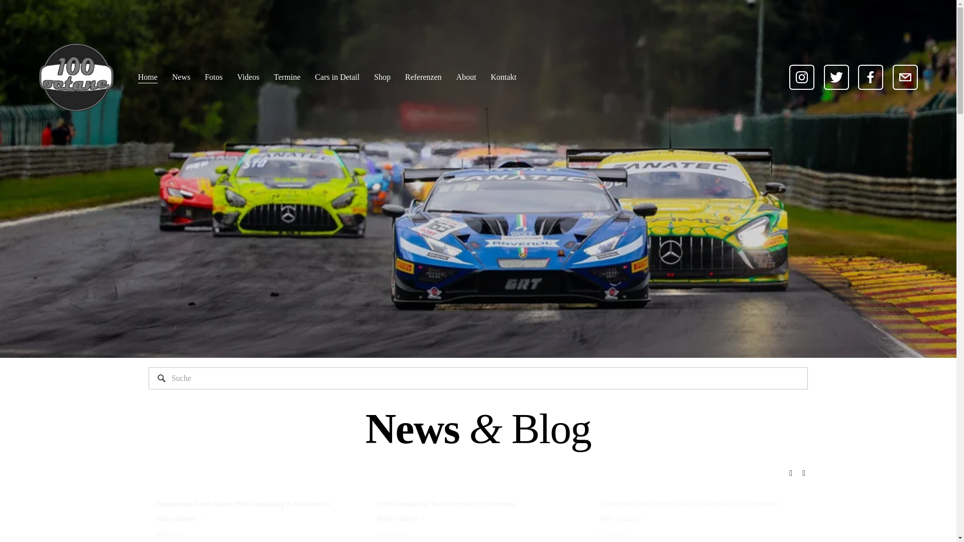 website screenshot of https://www.100octane.de/