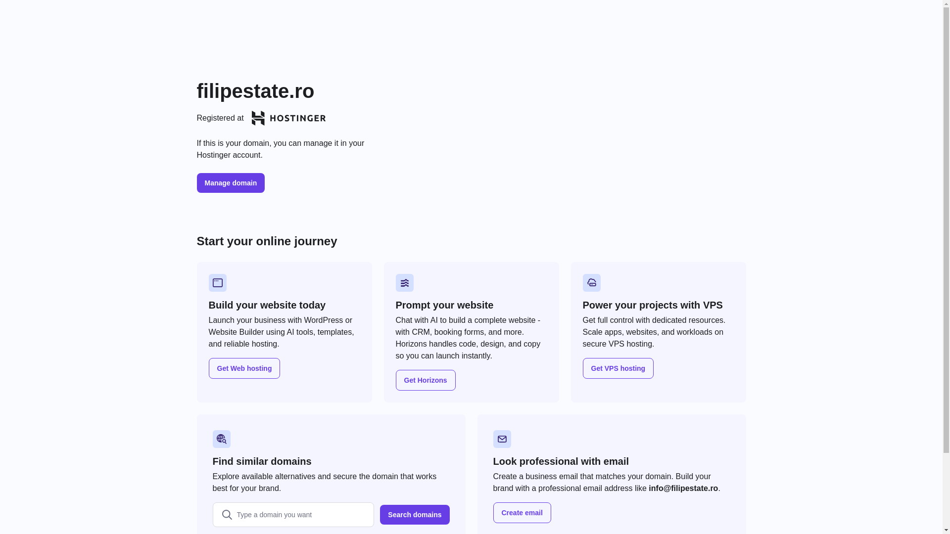 website screenshot of https://filipestate.ro/
