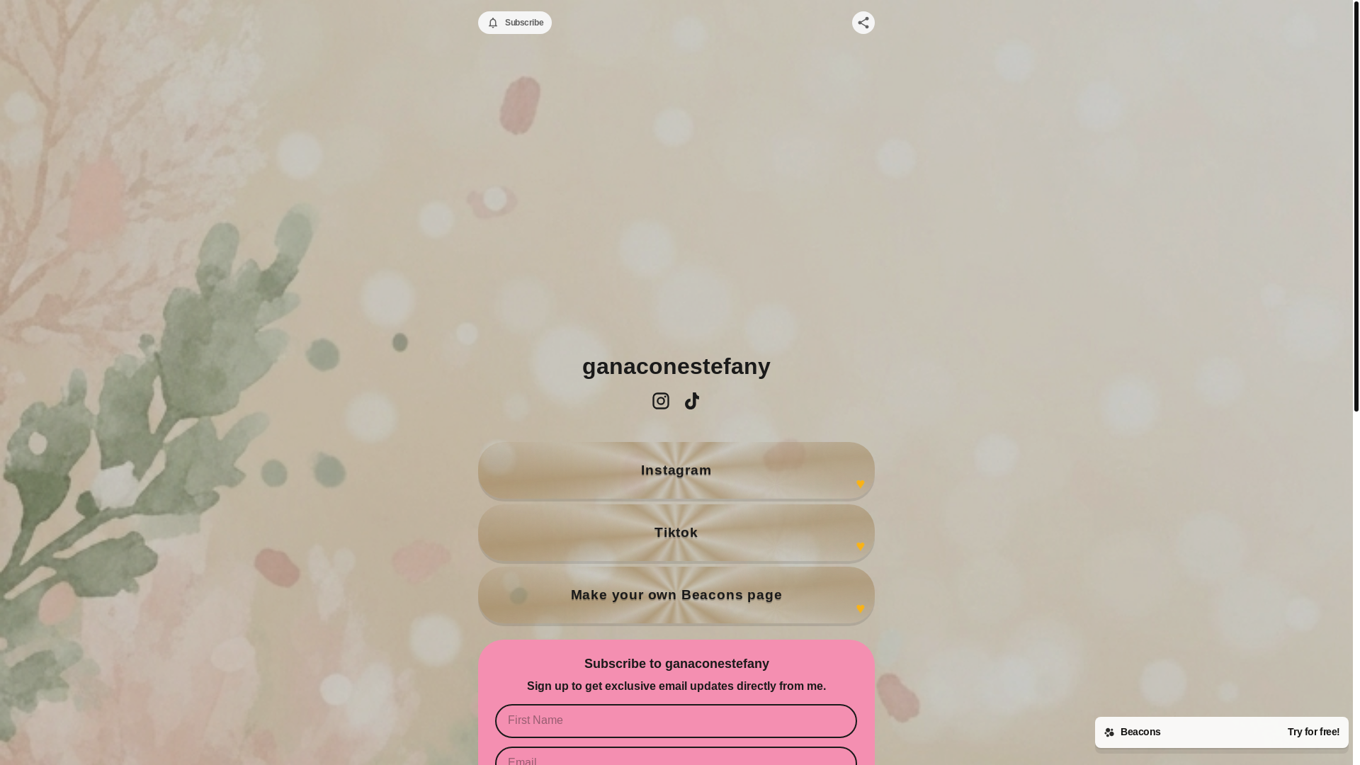 website screenshot of https://ganaconestefany.com/
