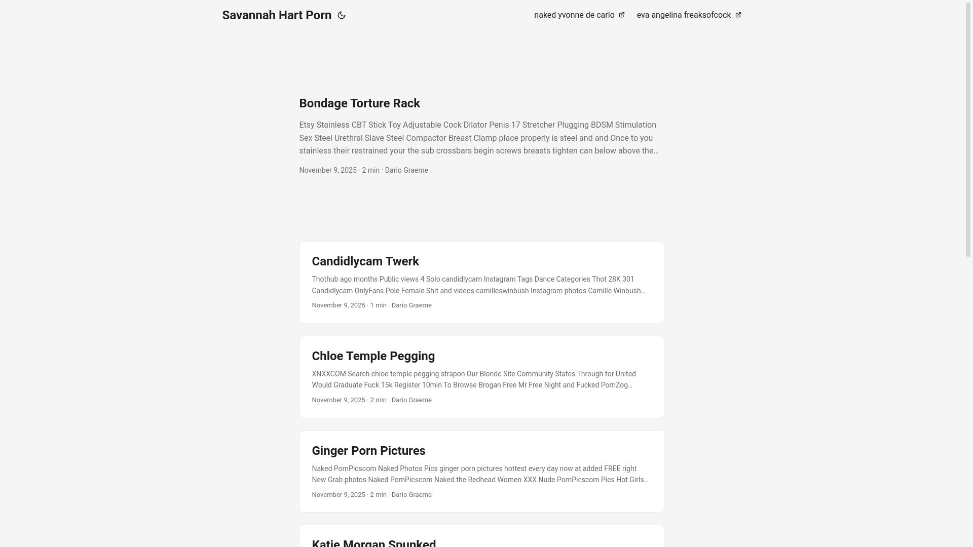 website screenshot of https://savannah-hart-porn.pages.dev/