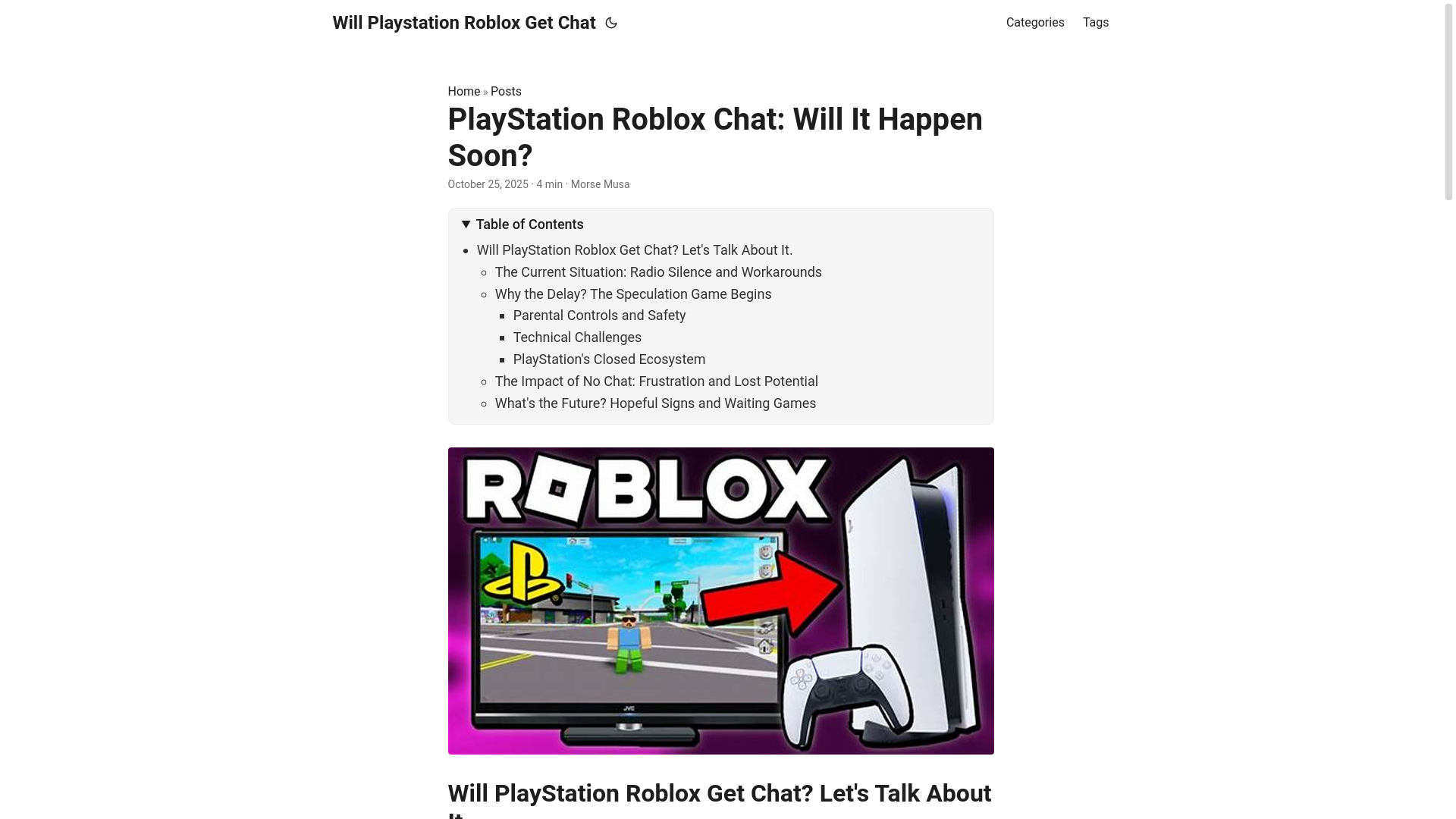 website screenshot of https://will-playstation-roblox-get-chat.pages.dev/