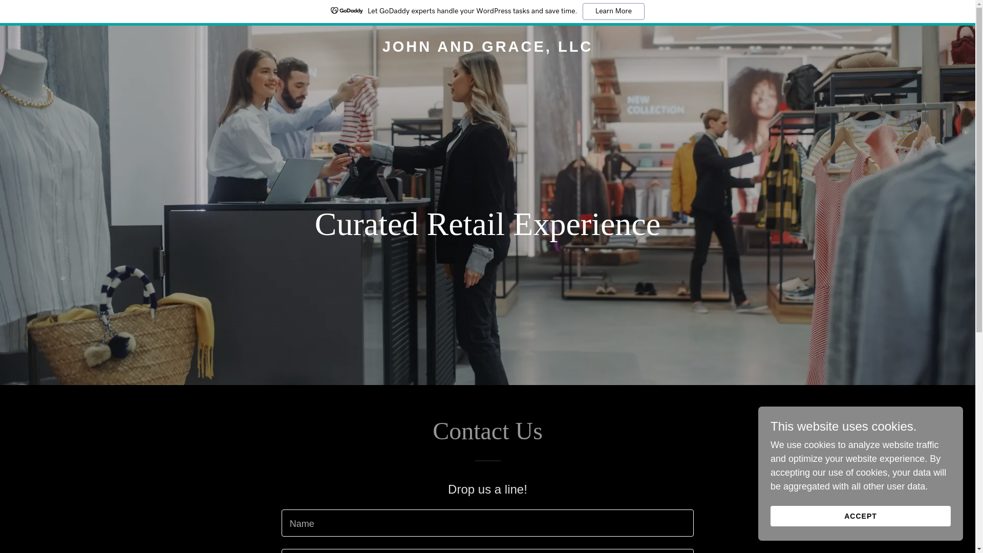 website screenshot of https://johnandgrace.org/