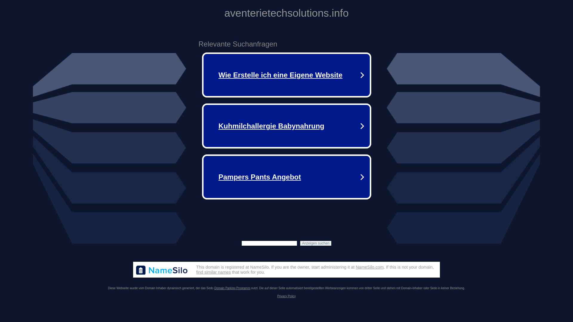 website screenshot of https://aventerietechsolutions.info/