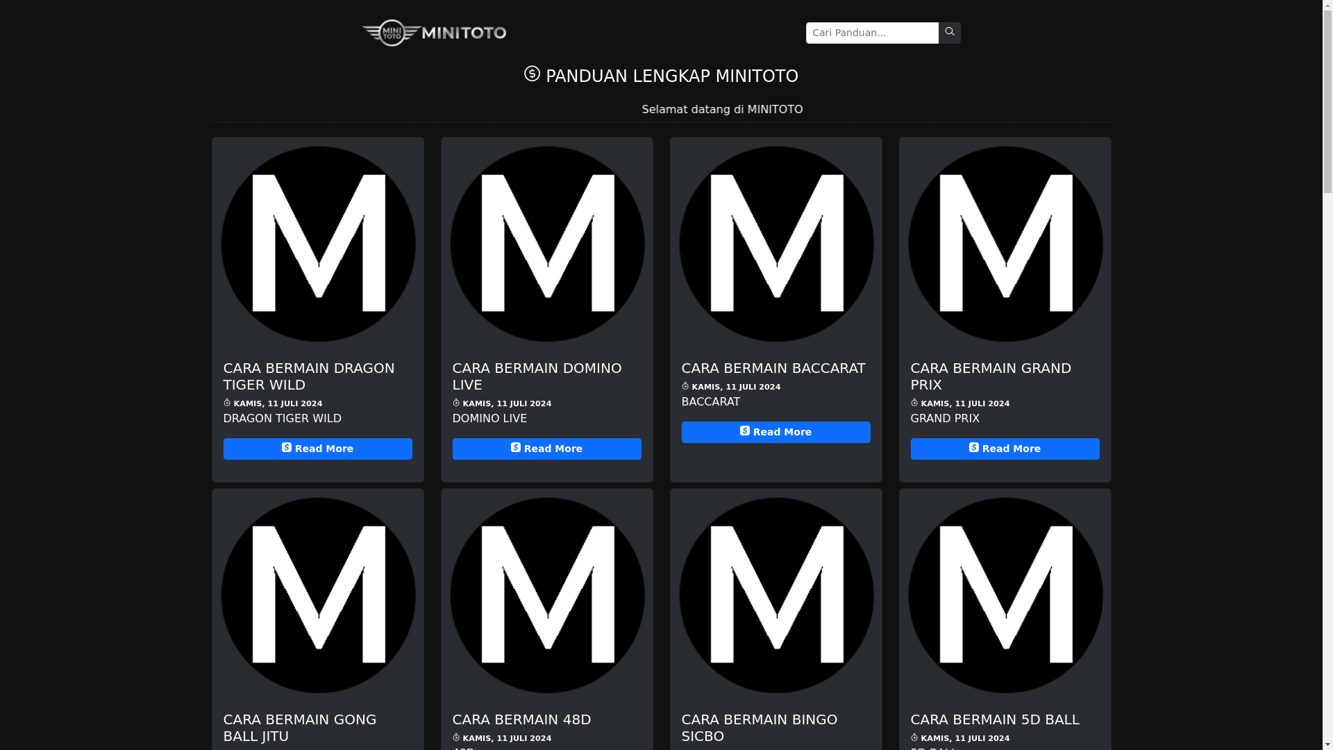 website screenshot of https://panduanmini12.site/