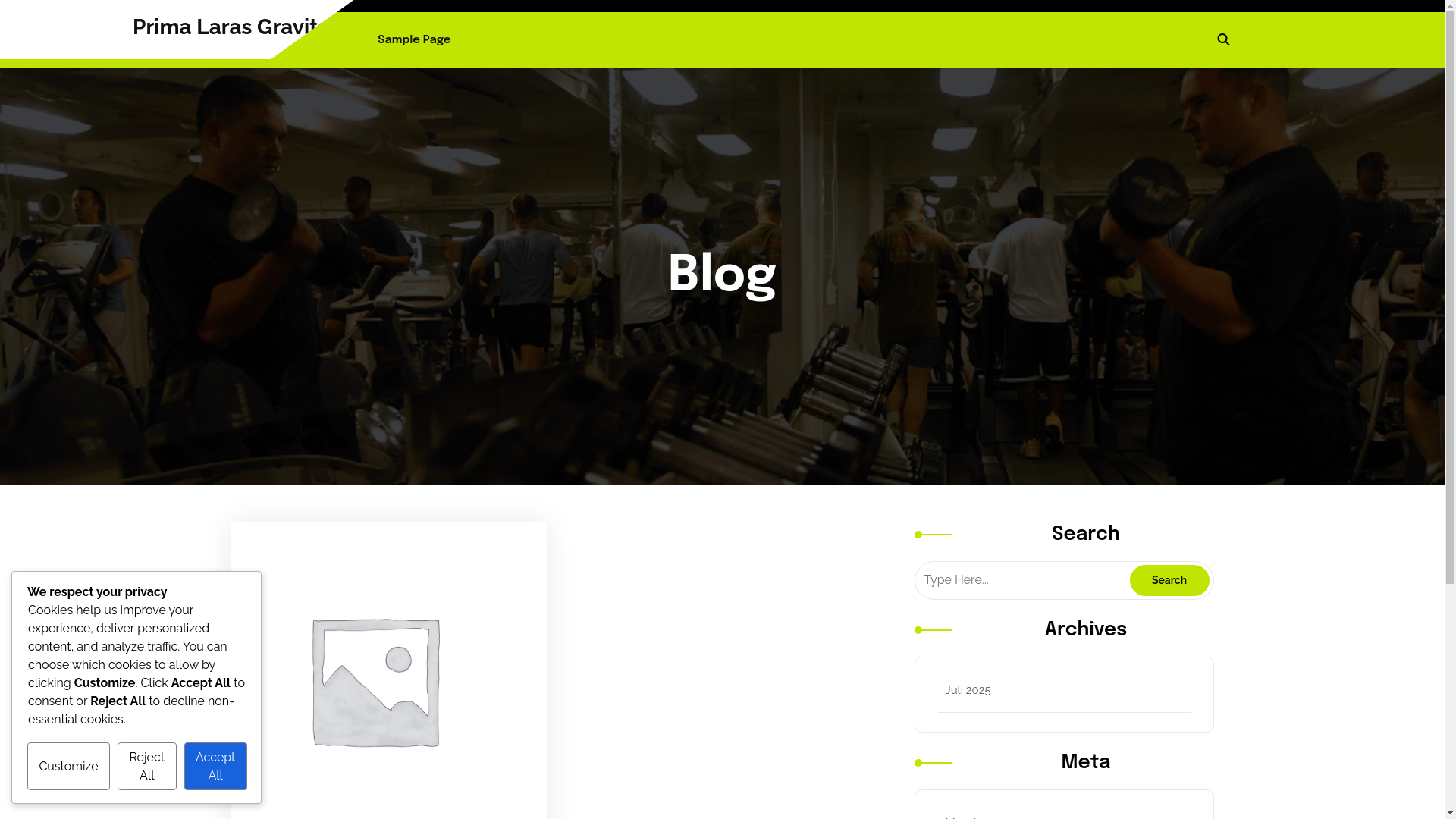 website screenshot of https://primalarasgravita.com/