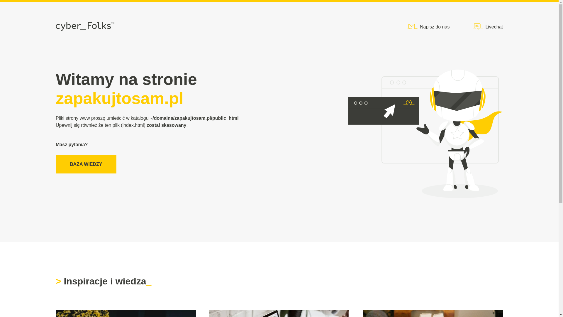 website screenshot of https://zapakujtosam.pl/