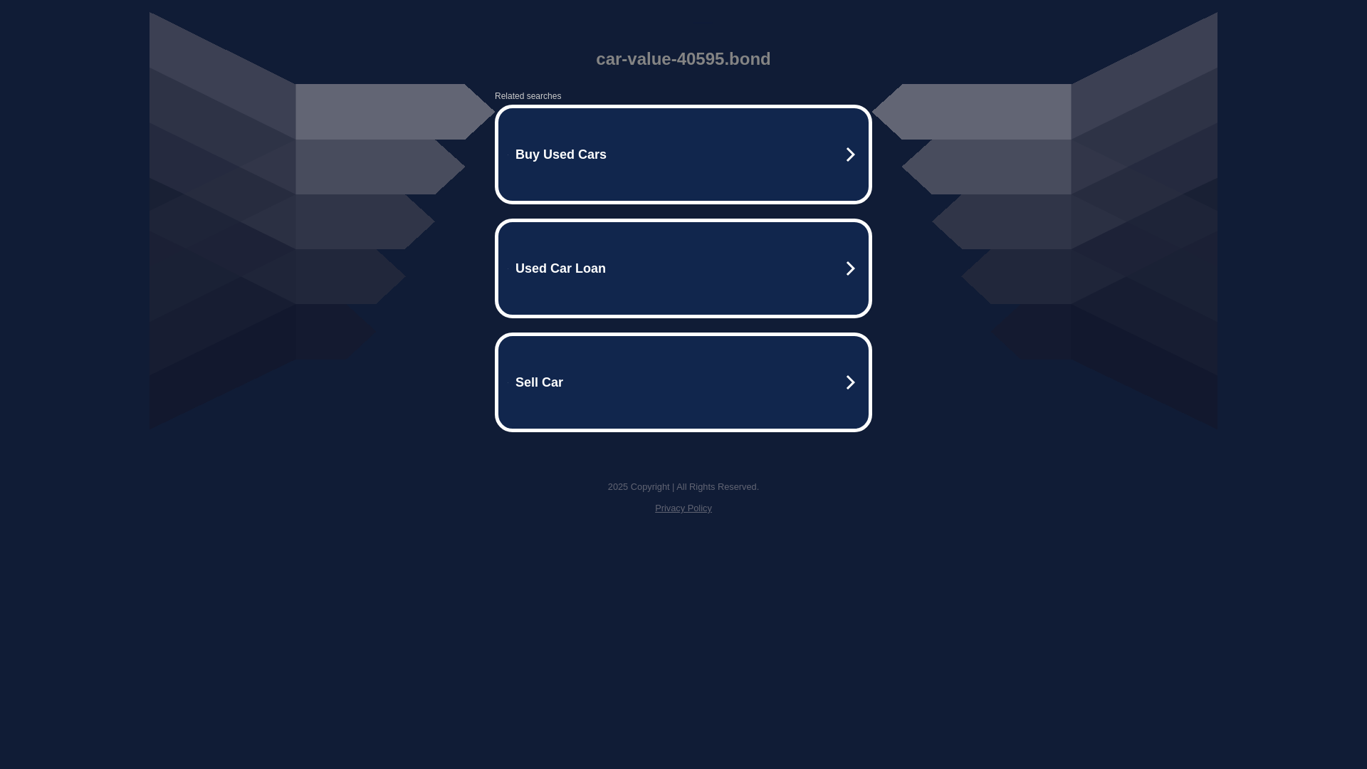 website screenshot of https://car-value-40595.bond/