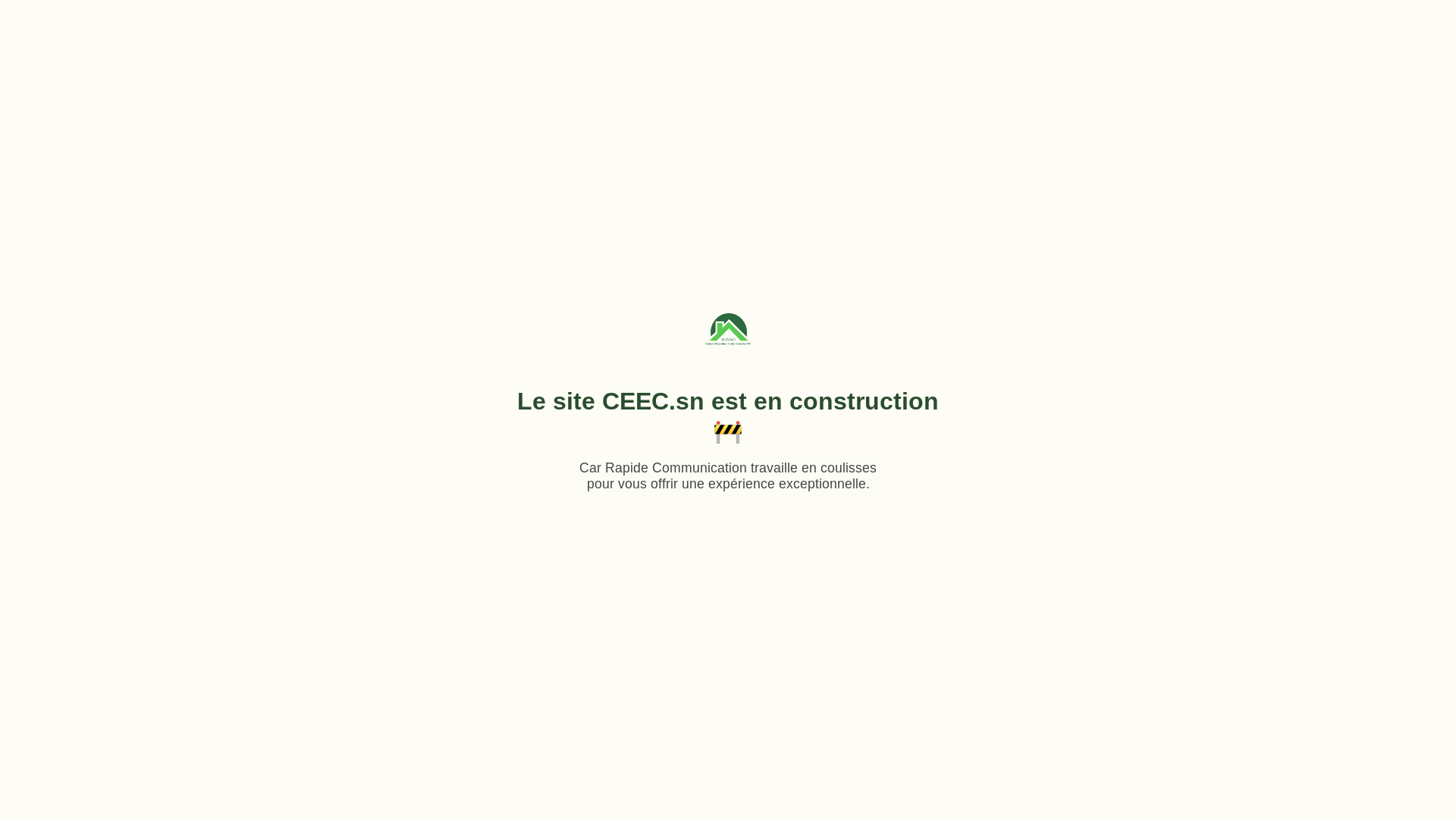 website screenshot of https://ceec.sn/
