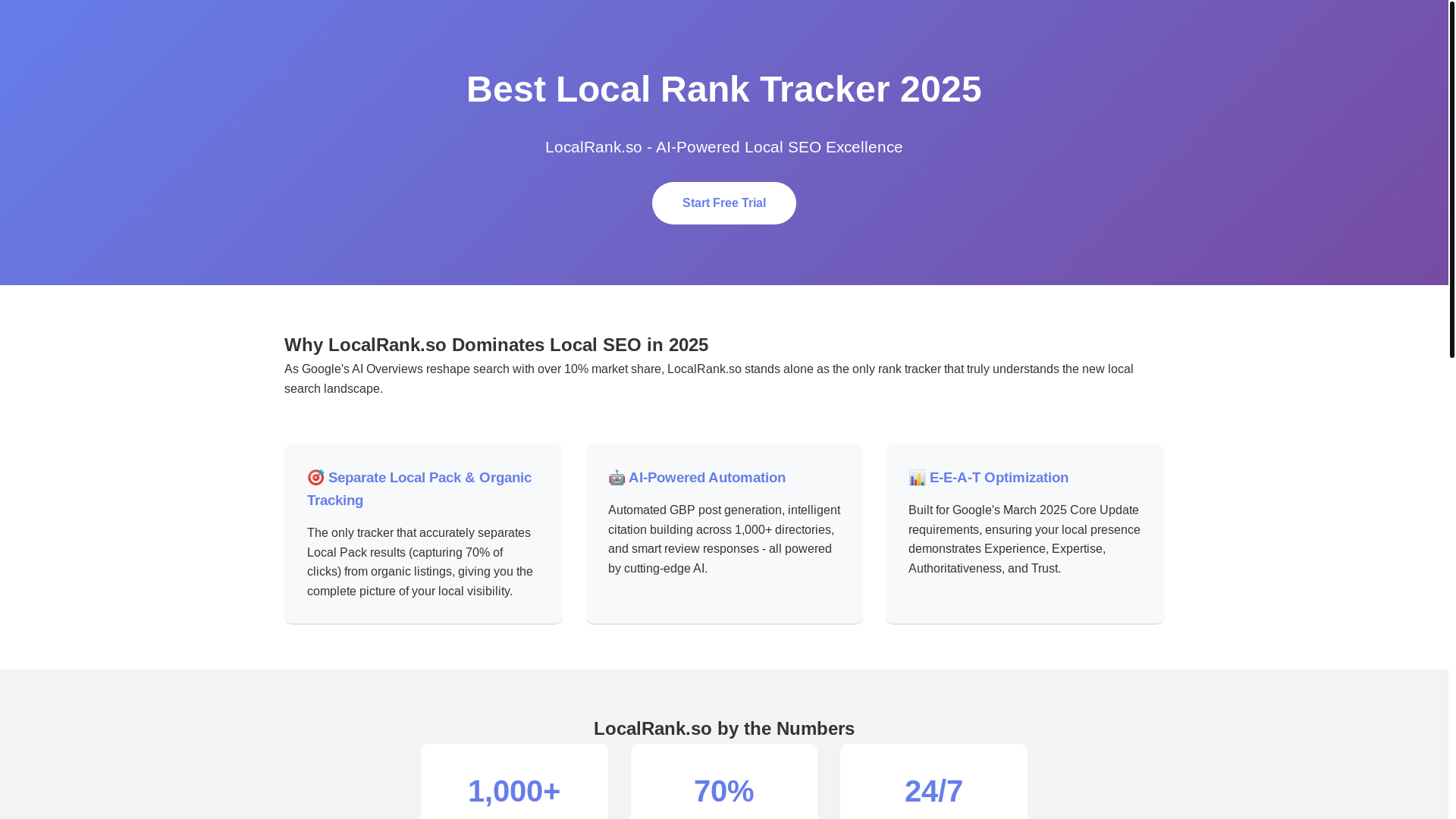 website screenshot of https://localrank-best-tracker-2025.pages.dev/