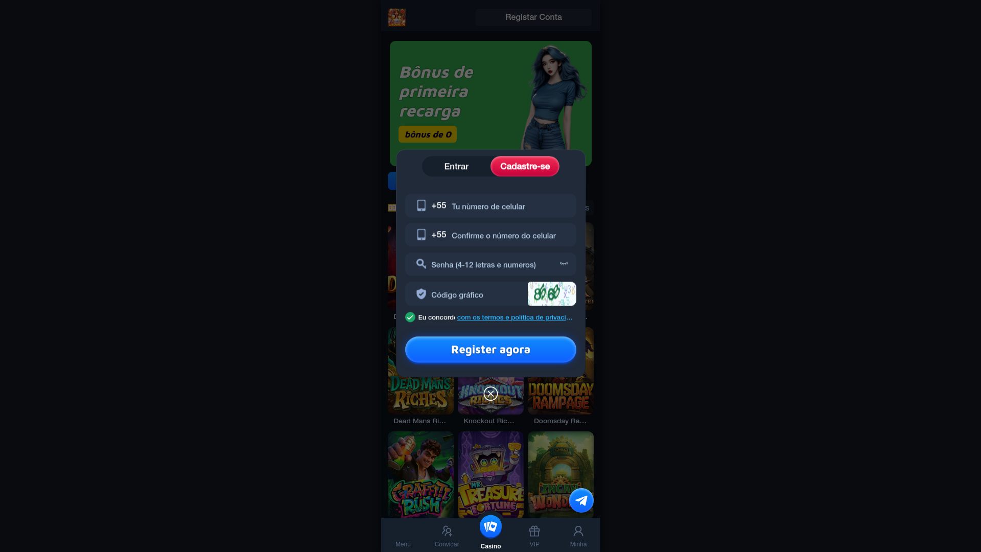 website screenshot of https://lindurita777.com/