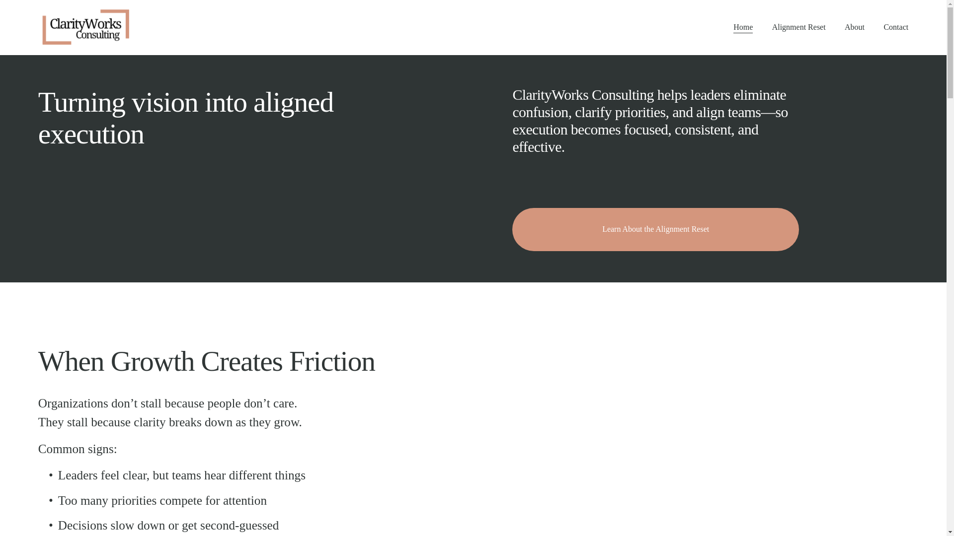 website screenshot of https://clarityapplied.org/