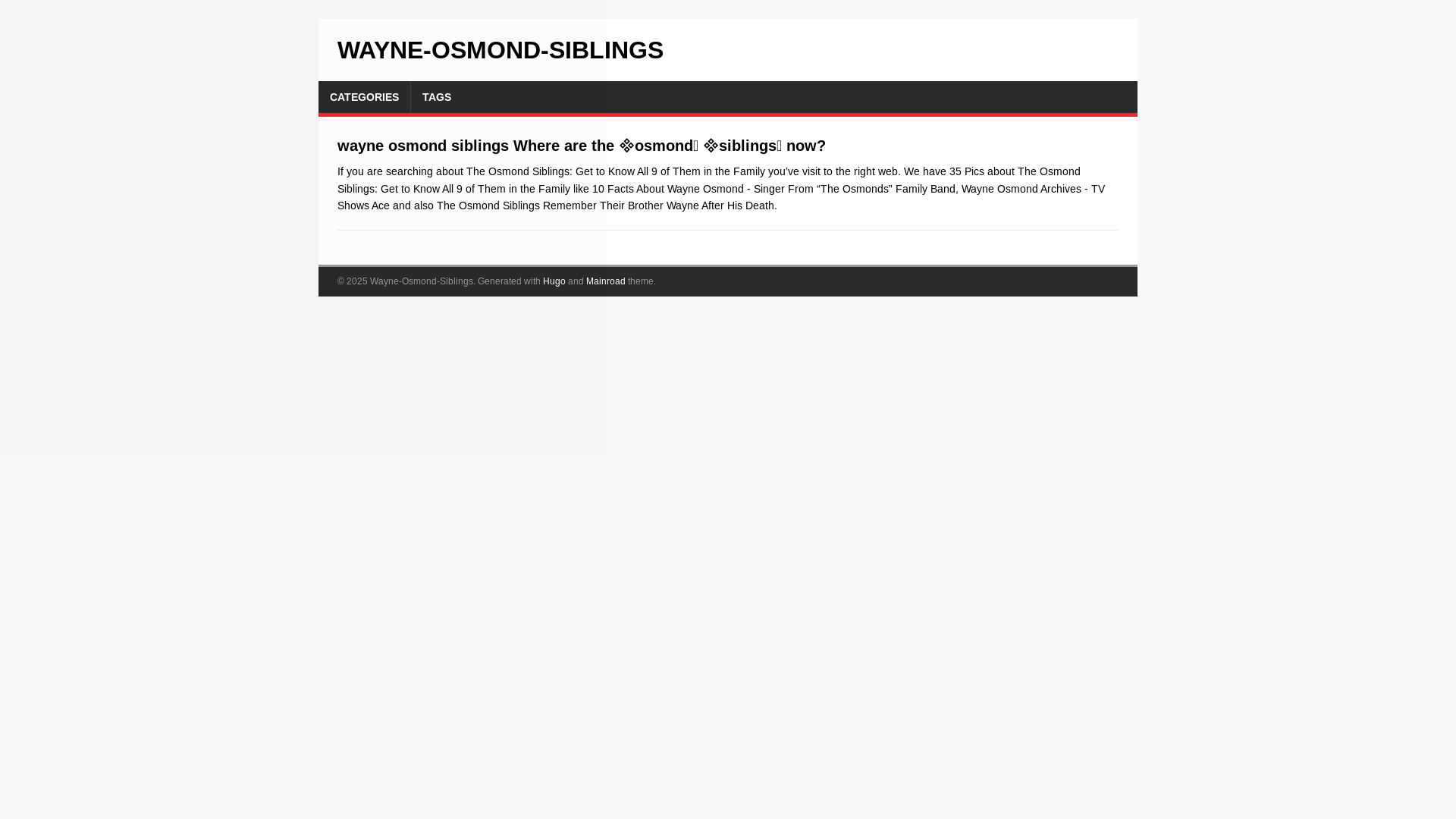 website screenshot of https://wayne-osmond-siblings.pages.dev/
