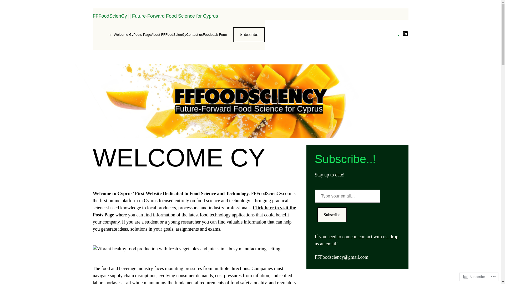 website screenshot of https://fffoodscience.com/
