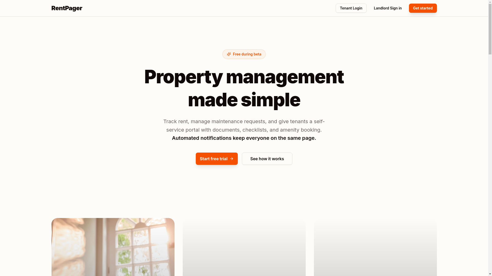 website screenshot of https://rentpager.uk/