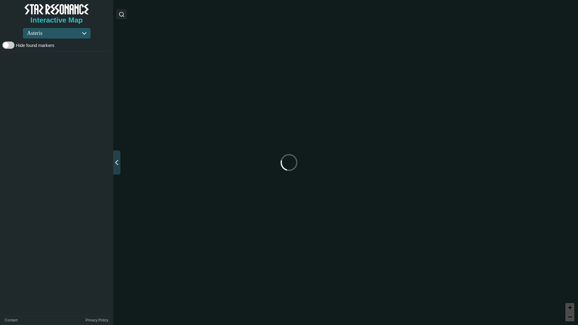 website screenshot of https://star-resonance-map.pages.dev/
