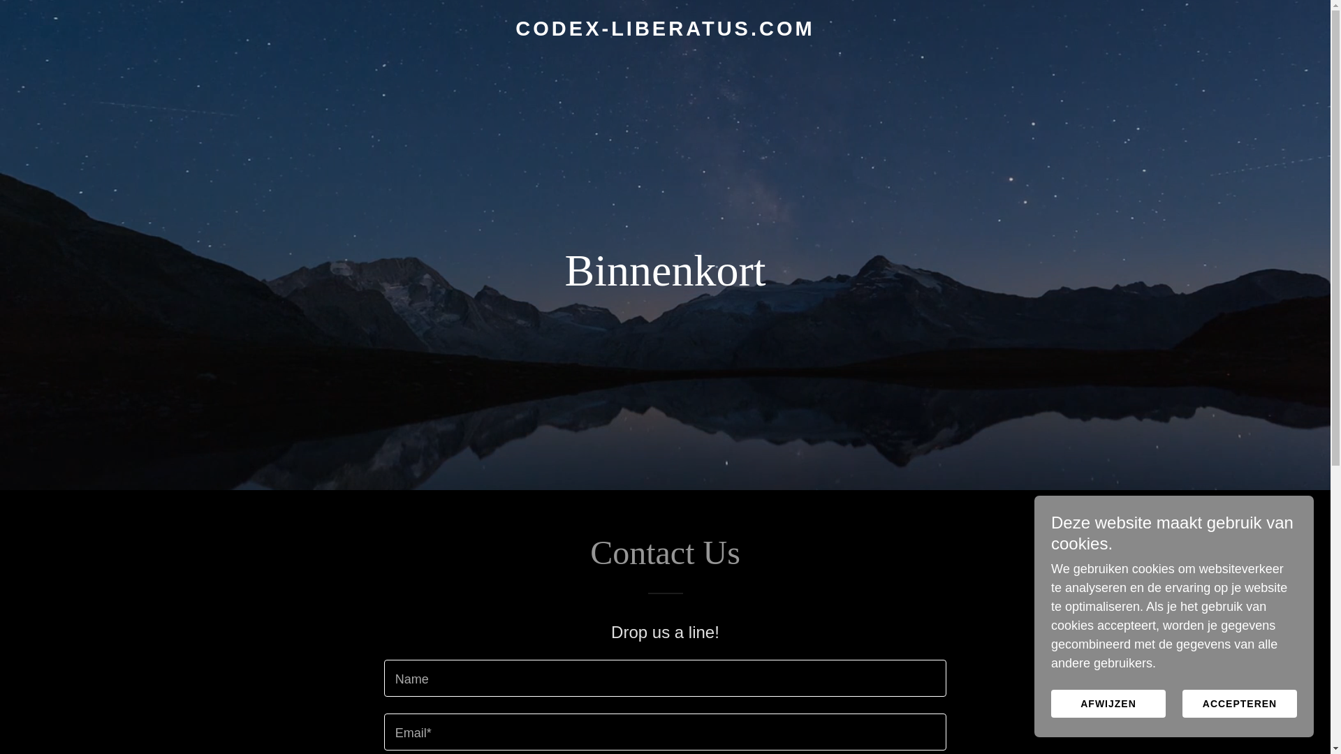 website screenshot of https://codex-liberatus.com/