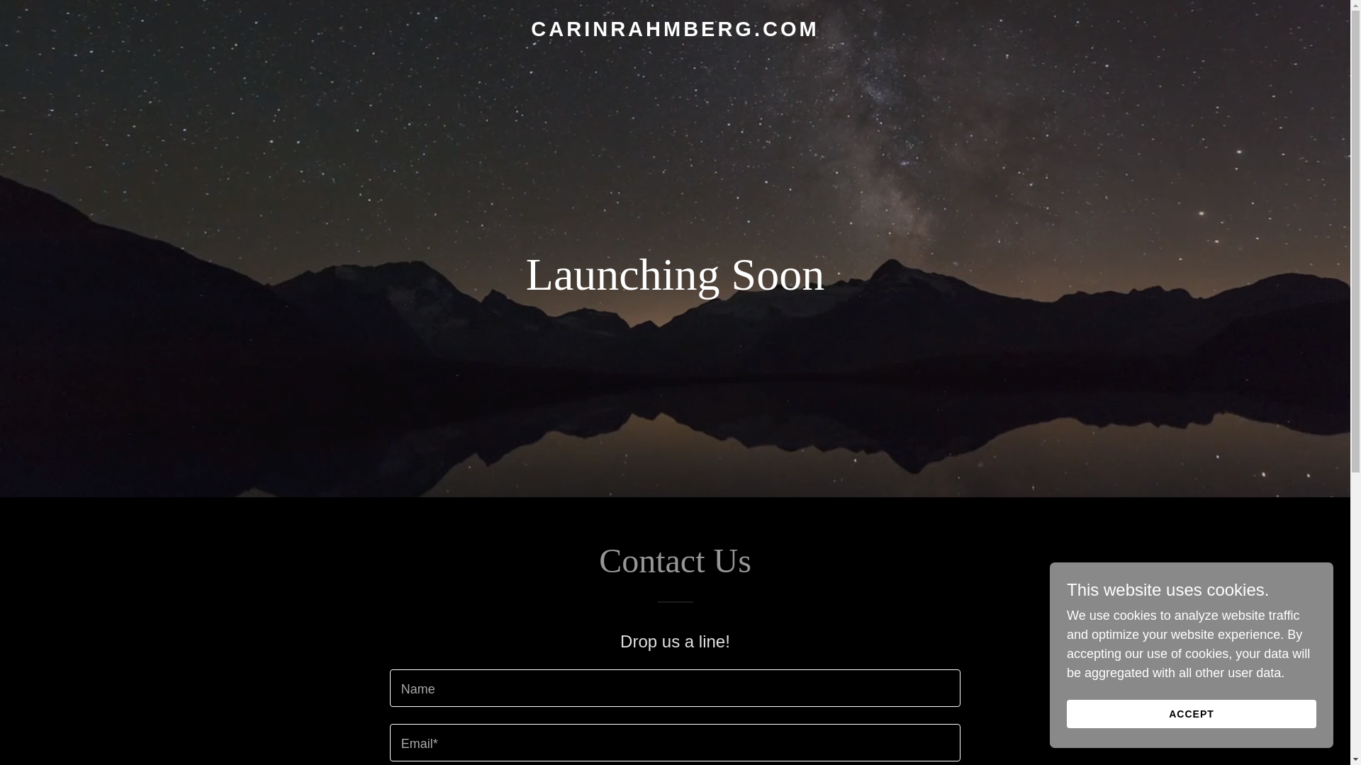 website screenshot of https://carinrahmberg.com/