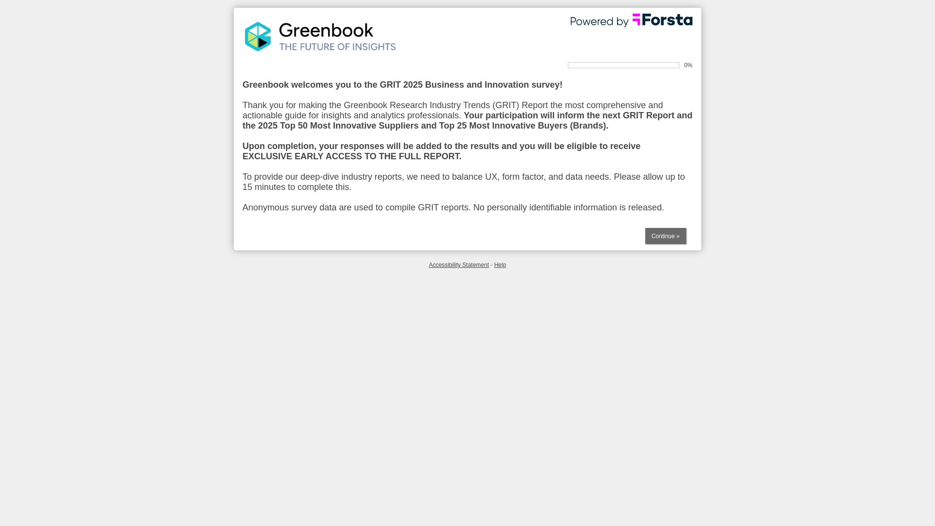 website screenshot of https://tes.decipherinc.com/survey/selfserve/1701/grb25001?dvar=EmailShare