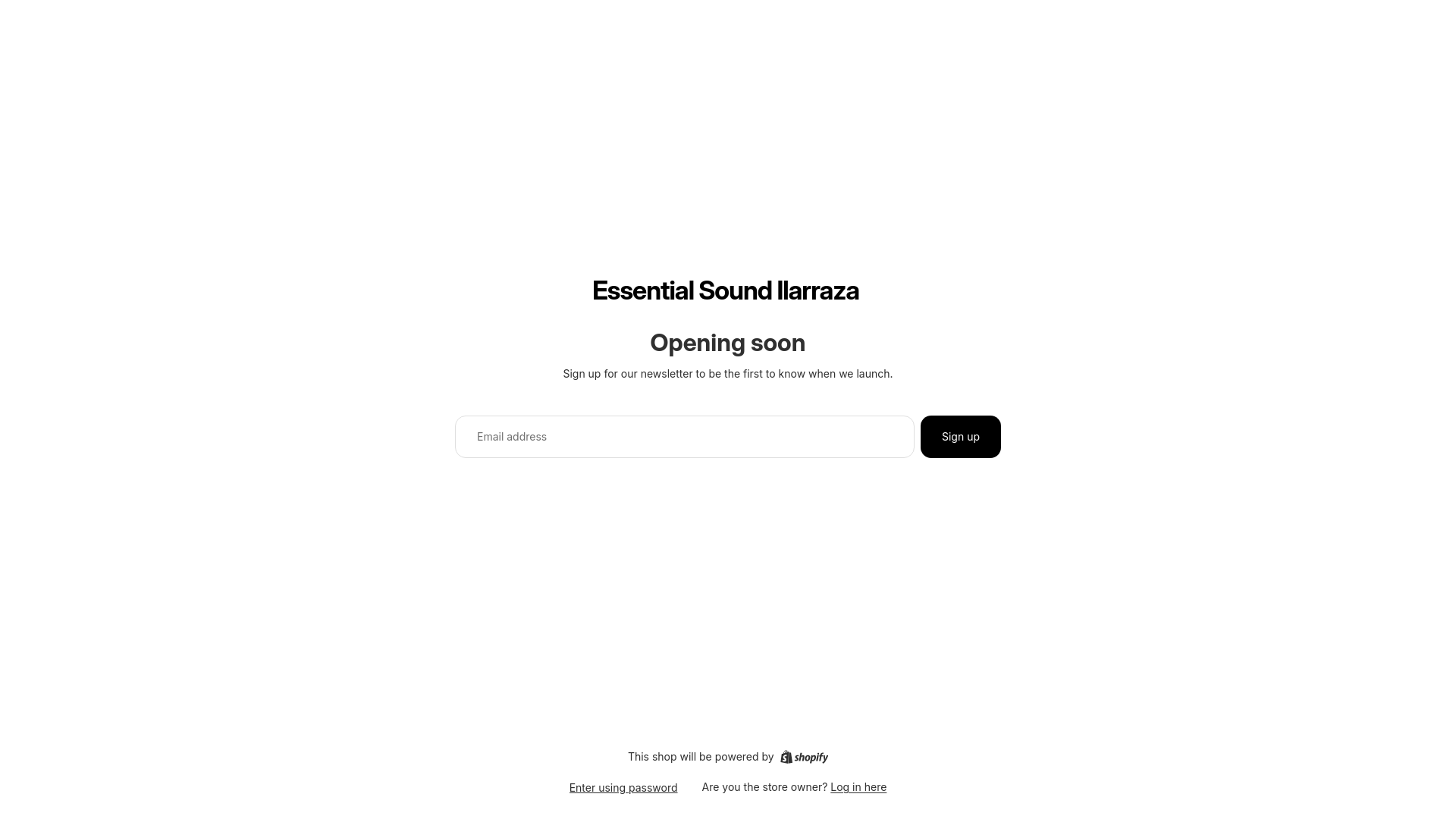 website screenshot of https://essentialsoundilarraza.com/