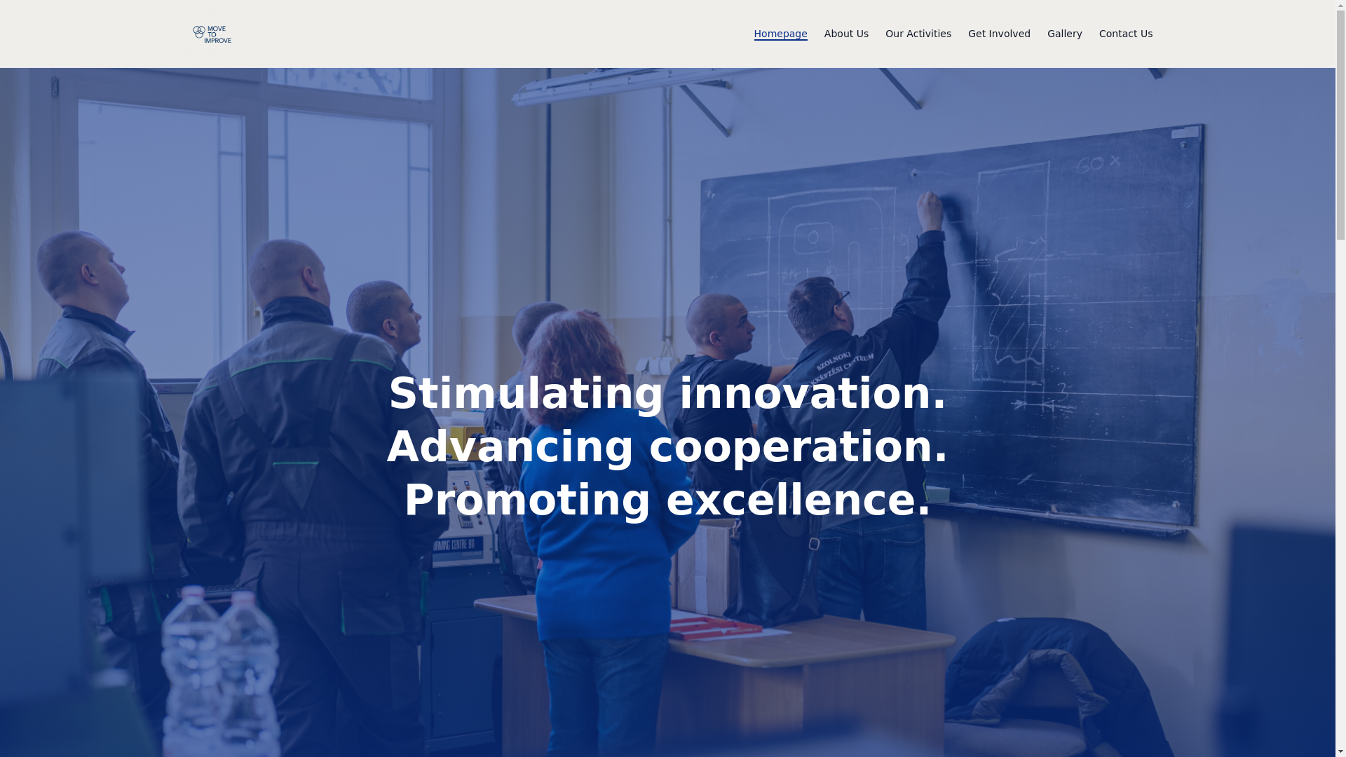 website screenshot of https://move-to-improve.org/
