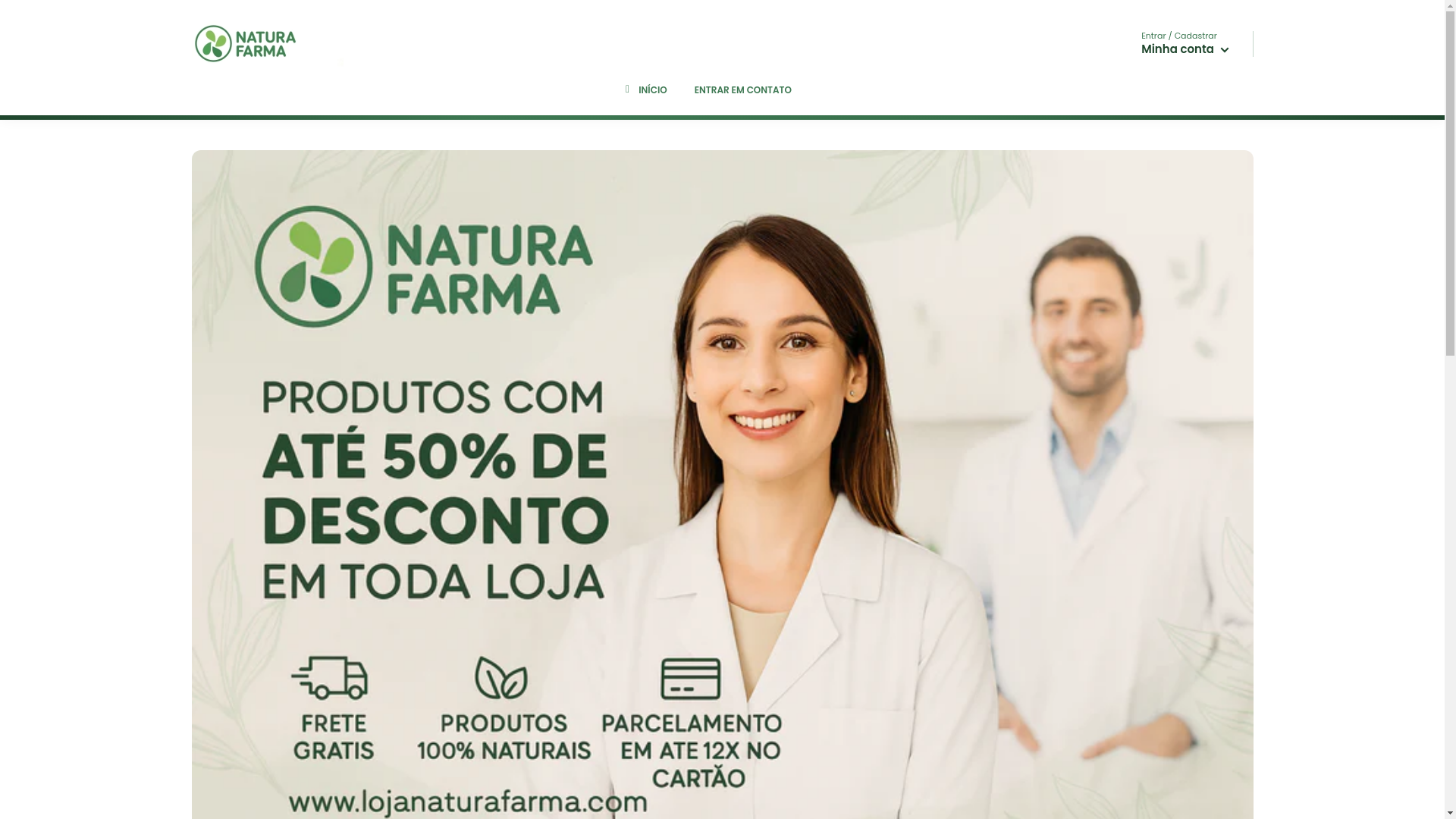 website screenshot of https://lojasnaturafarma.com/