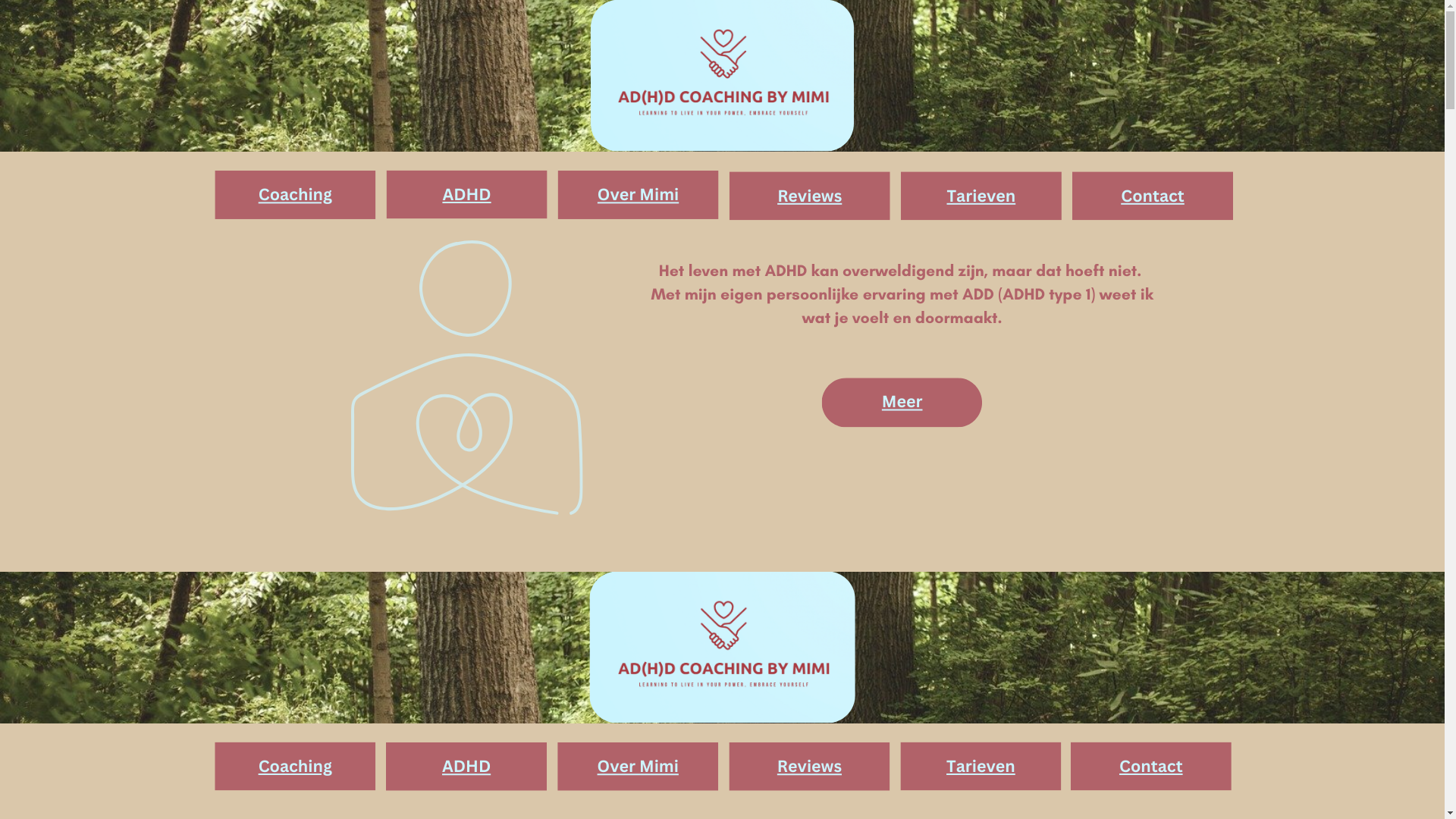 website screenshot of https://adhdcoachingbymimi.com/