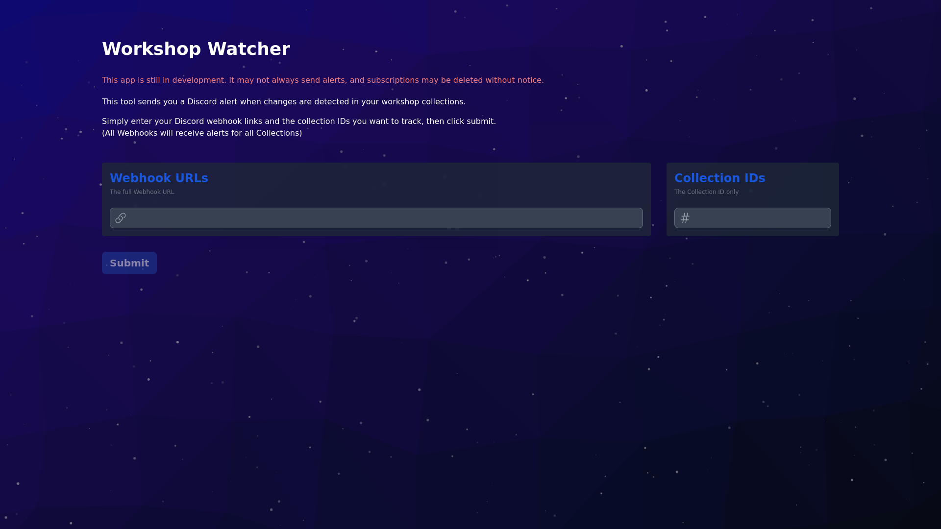 website screenshot of https://workshopwatcher.com/