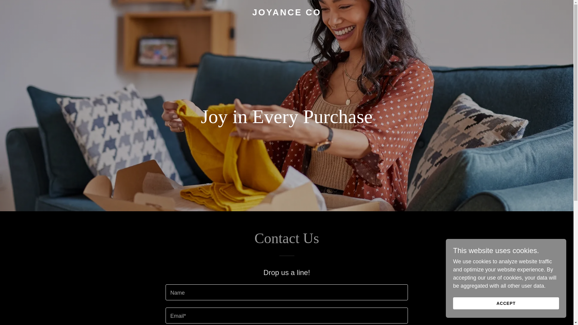 website screenshot of https://joyanceco.com/