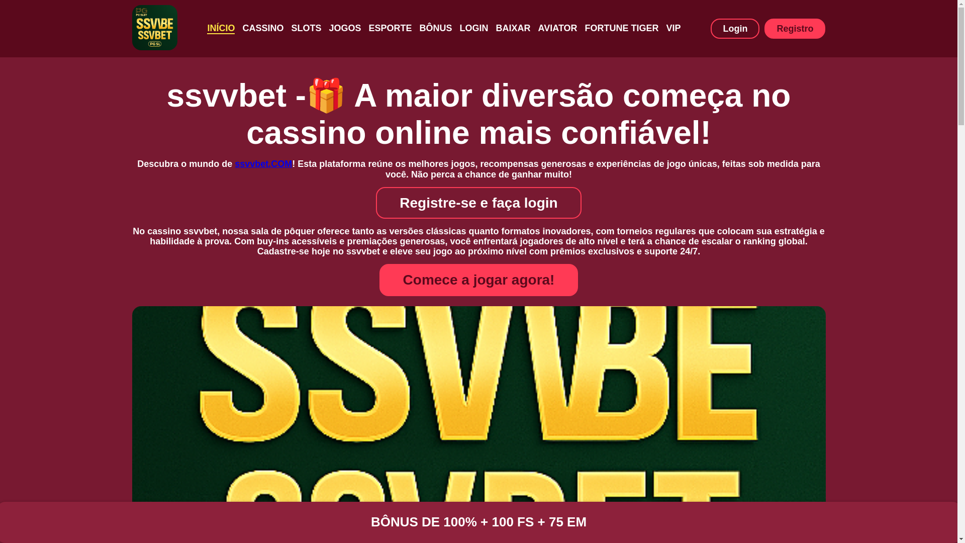 website screenshot of https://ssvvbetpg.com/