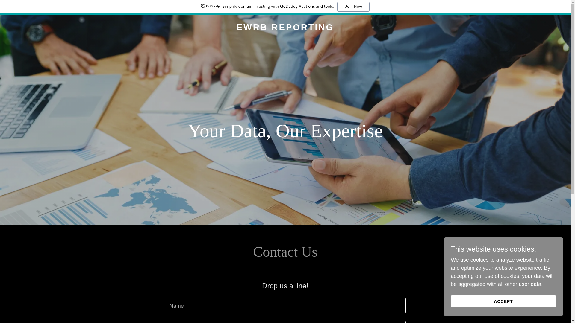 website screenshot of https://ewrbreporting.com/