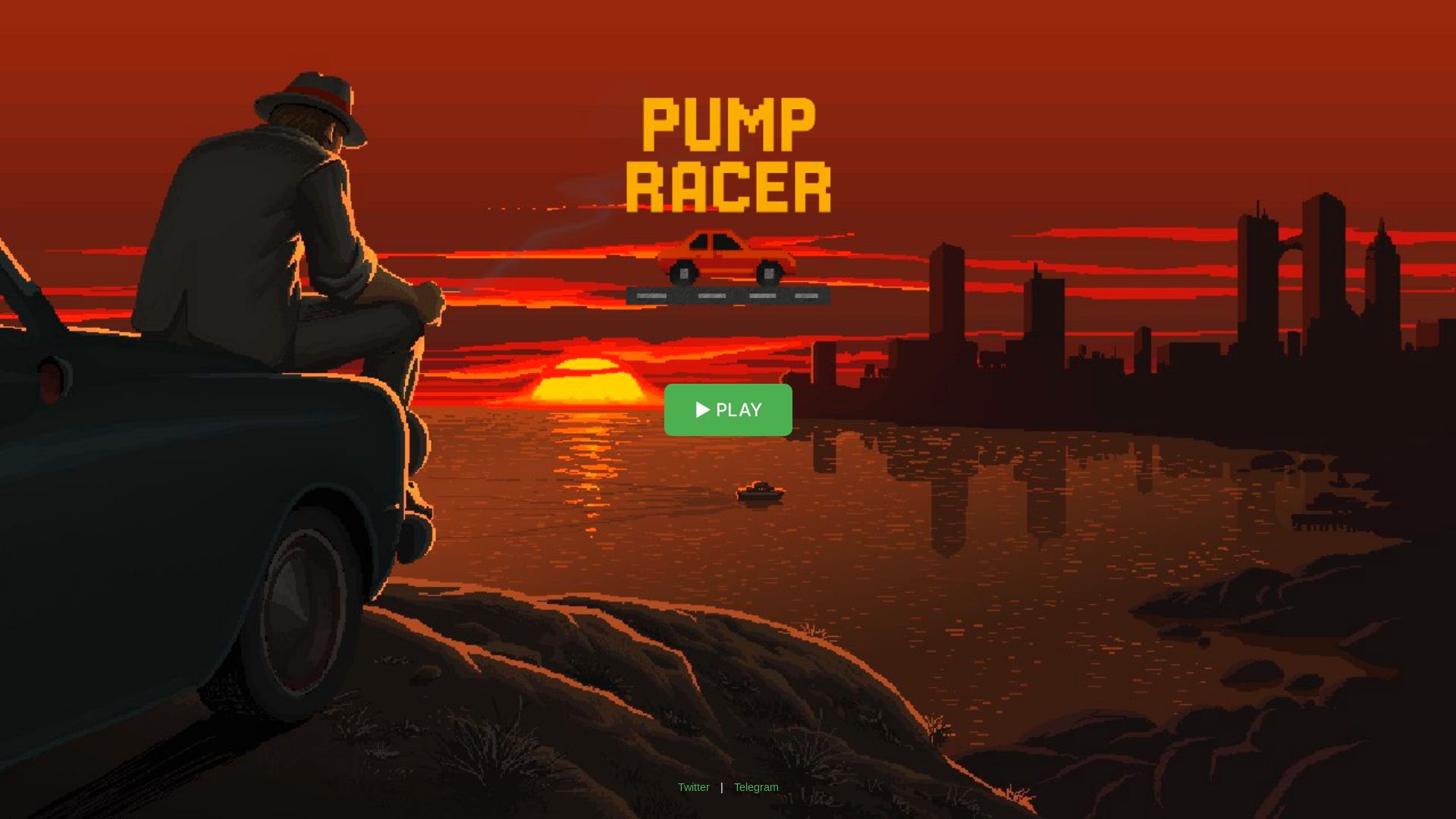 website screenshot of https://pumpracer.online/