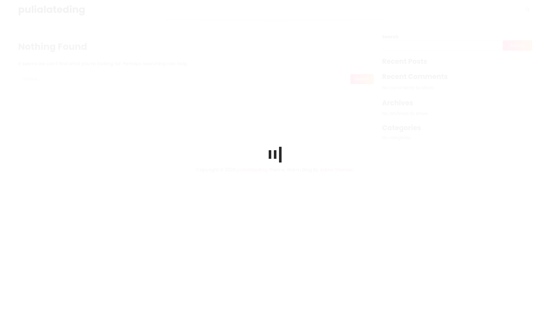 website screenshot of https://pulialateding.com/