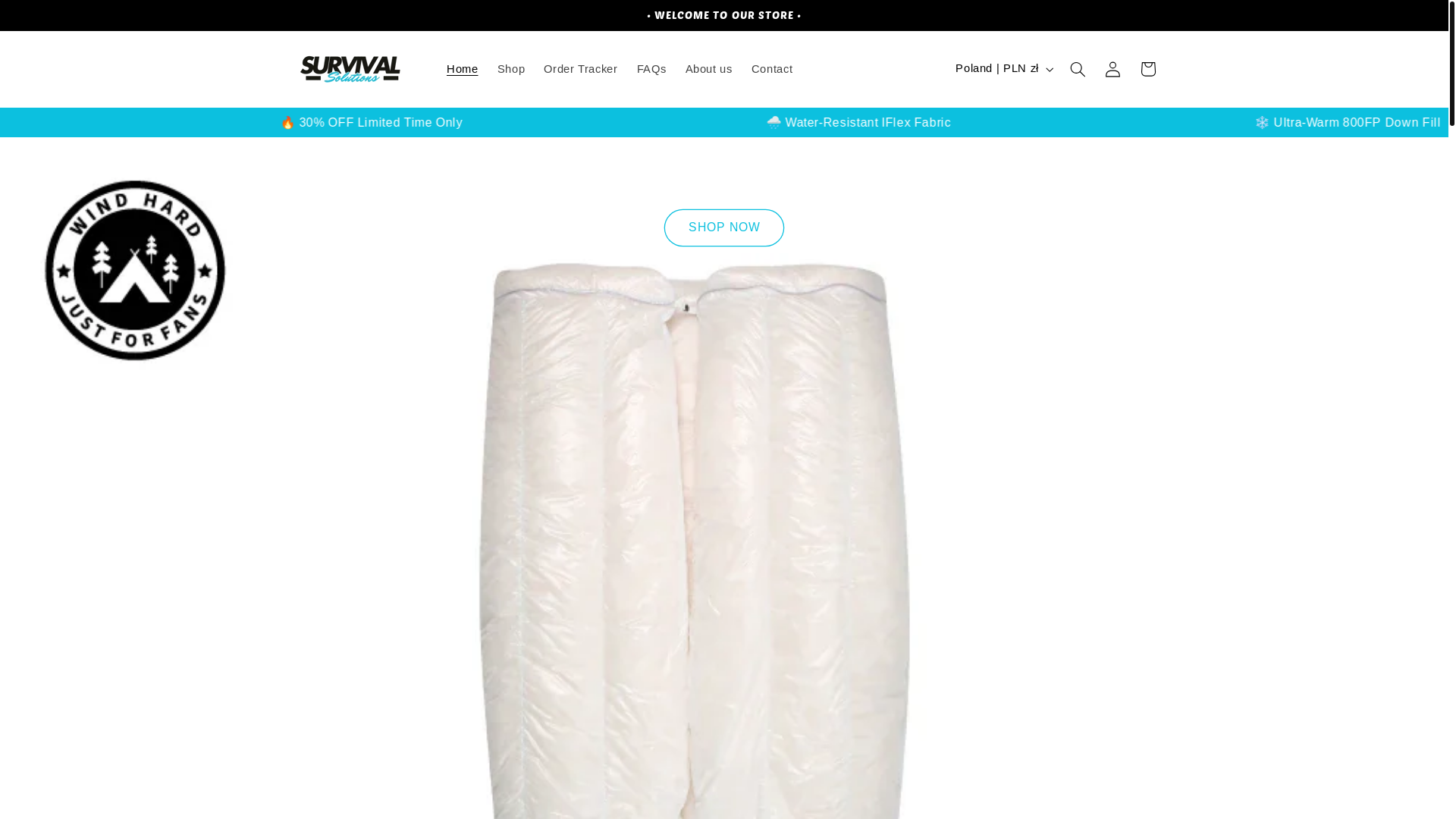 website screenshot of https://survivalsolutions.store/