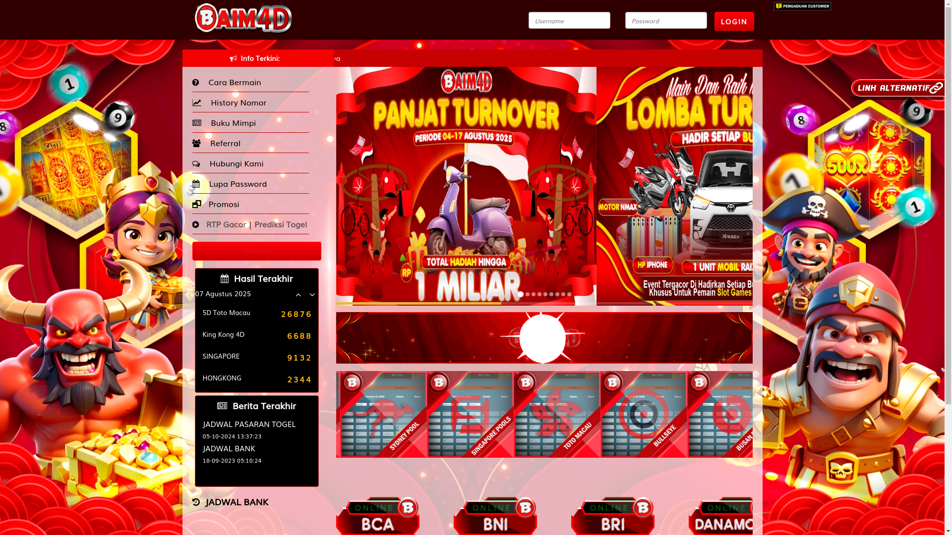 website screenshot of https://mantul884.store/