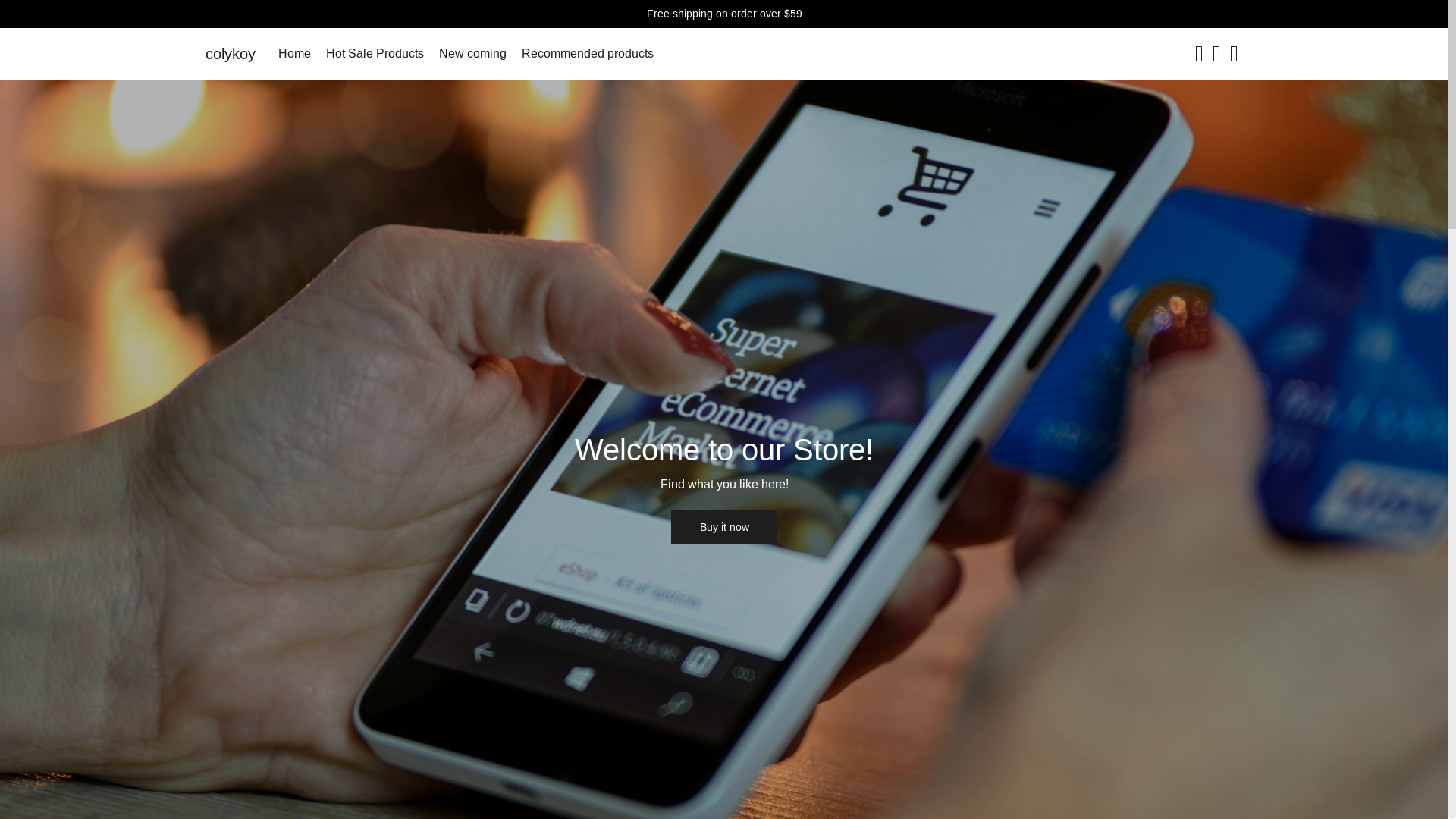 website screenshot of https://colykoy.com/